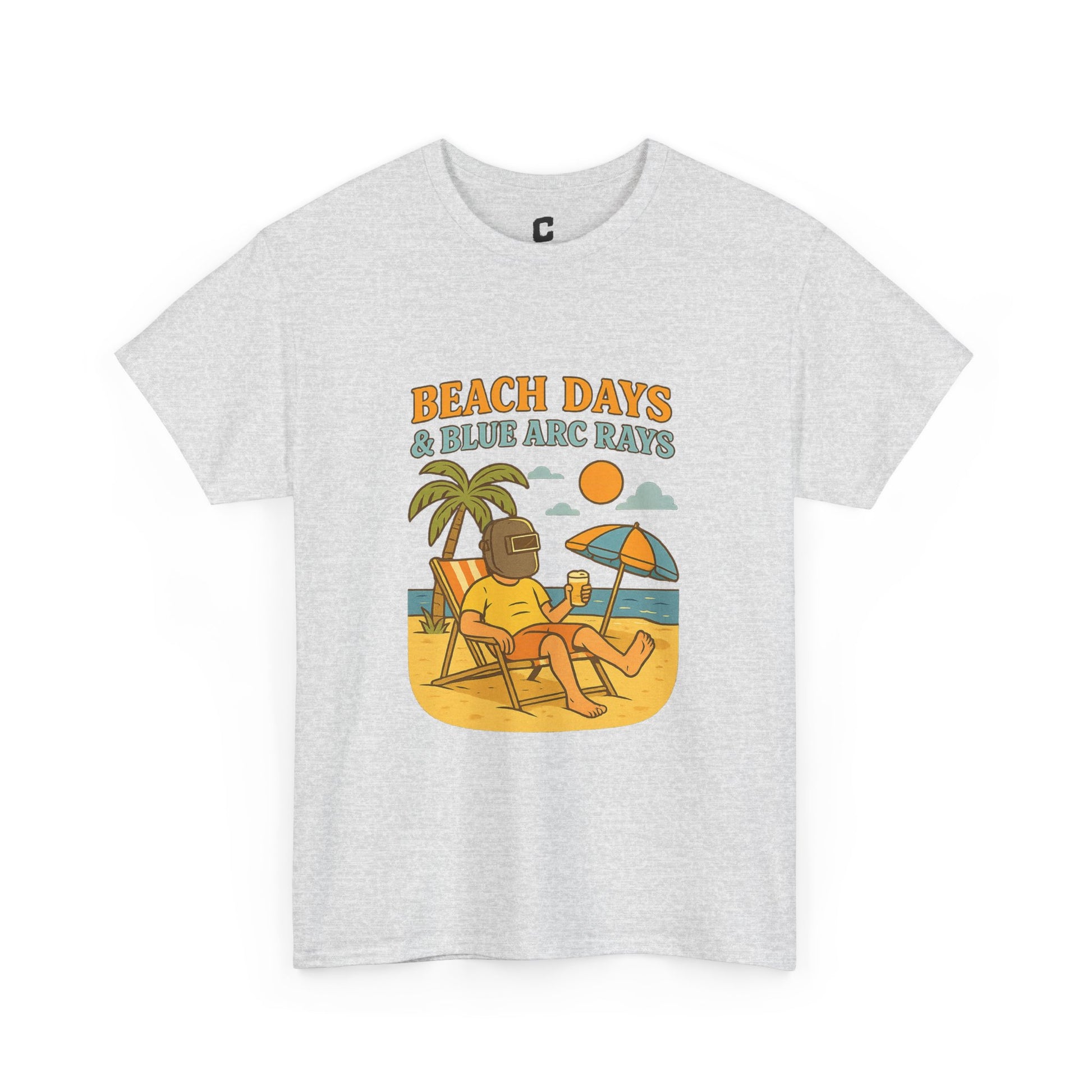 Beach Days Unisex Heavy Cotton Tee | Summer Vibes T-Shirt, Vacation Clothing, Beachwear, Gift for Beach Lovers, Relaxing Tee