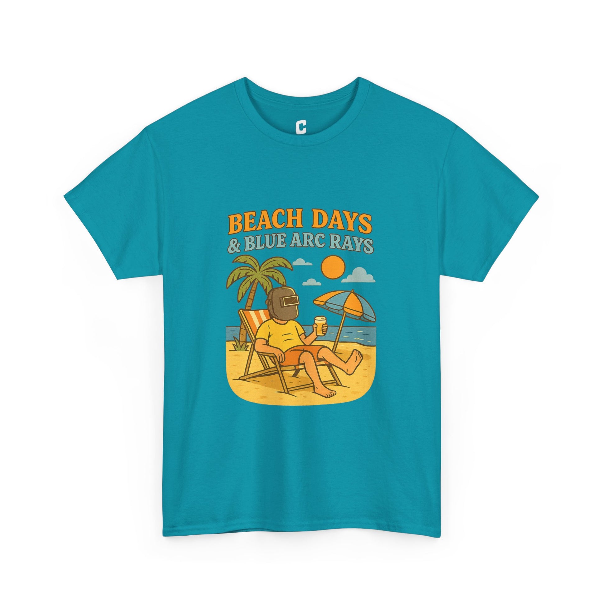Beach Days Unisex Heavy Cotton Tee | Summer Vibes T-Shirt, Vacation Clothing, Beachwear, Gift for Beach Lovers, Relaxing Tee