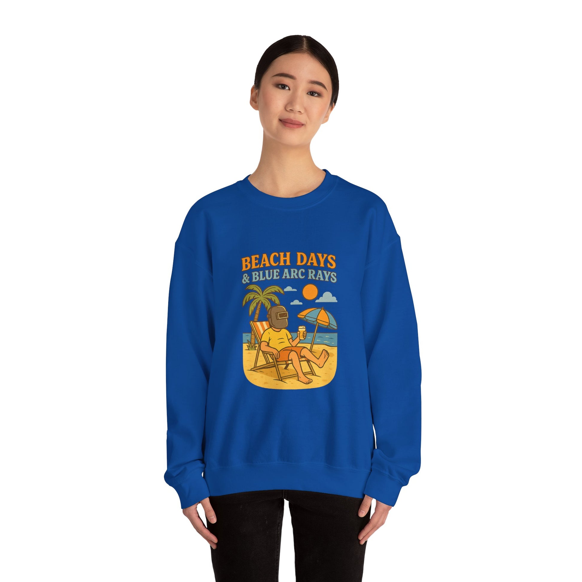 Beach Days Crewneck Sweatshirt, Unisex Sweatshirt, Summer Vibes, Vacation Apparel, Outdoor Fun, Casual Gift