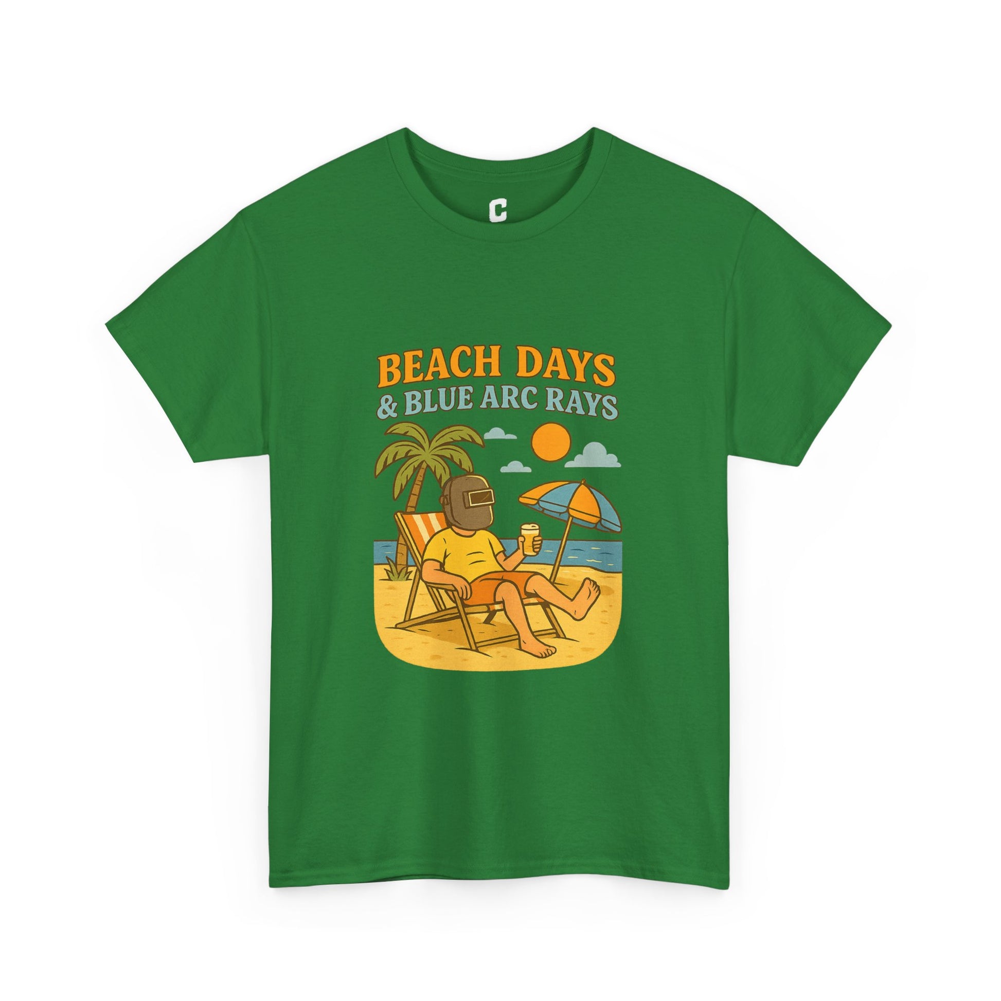 Beach Days Unisex Heavy Cotton Tee | Summer Vibes T-Shirt, Vacation Clothing, Beachwear, Gift for Beach Lovers, Relaxing Tee