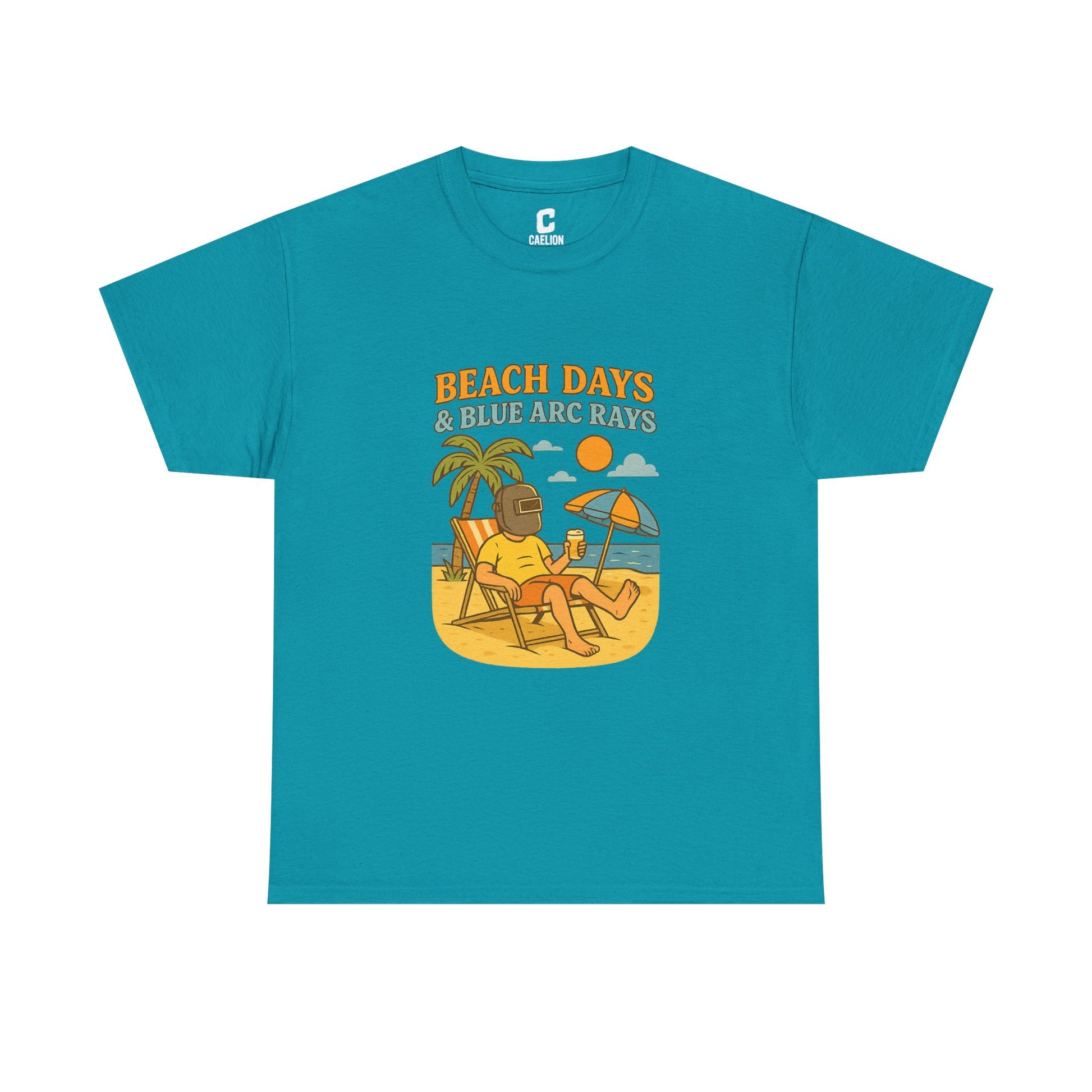 Beach Days Unisex Heavy Cotton Tee | Summer Vibes T-Shirt, Vacation Clothing, Beachwear, Gift for Beach Lovers, Relaxing Tee