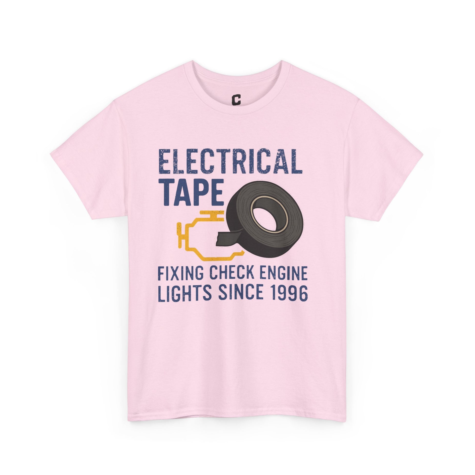 Electrical Tape Fixing Check Engine Lights Mechanic Humor Design Gift for DIYers, Car Lovers, Repair Shirt, Funny Repair Gift