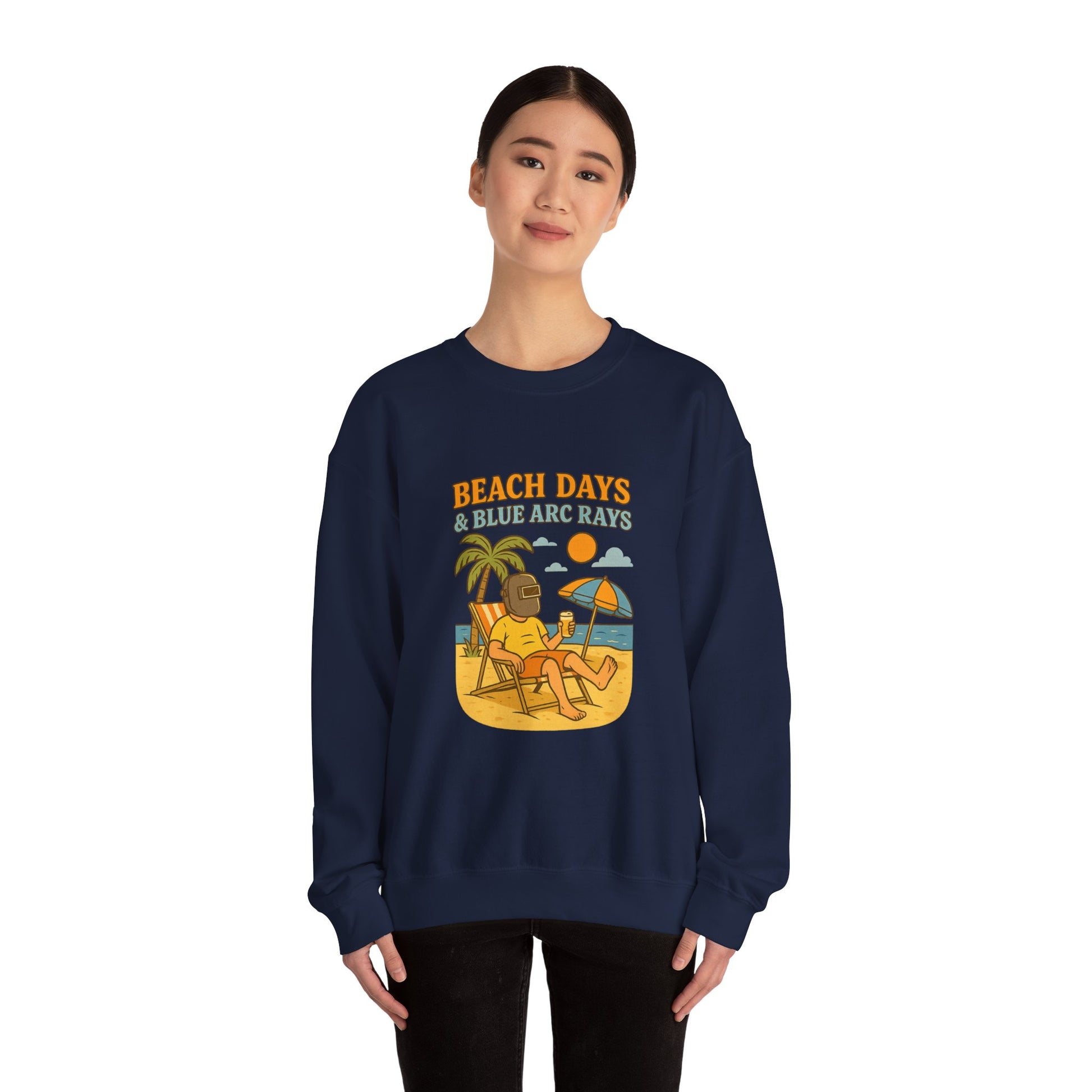 Beach Days Crewneck Sweatshirt, Unisex Sweatshirt, Summer Vibes, Vacation Apparel, Outdoor Fun, Casual Gift