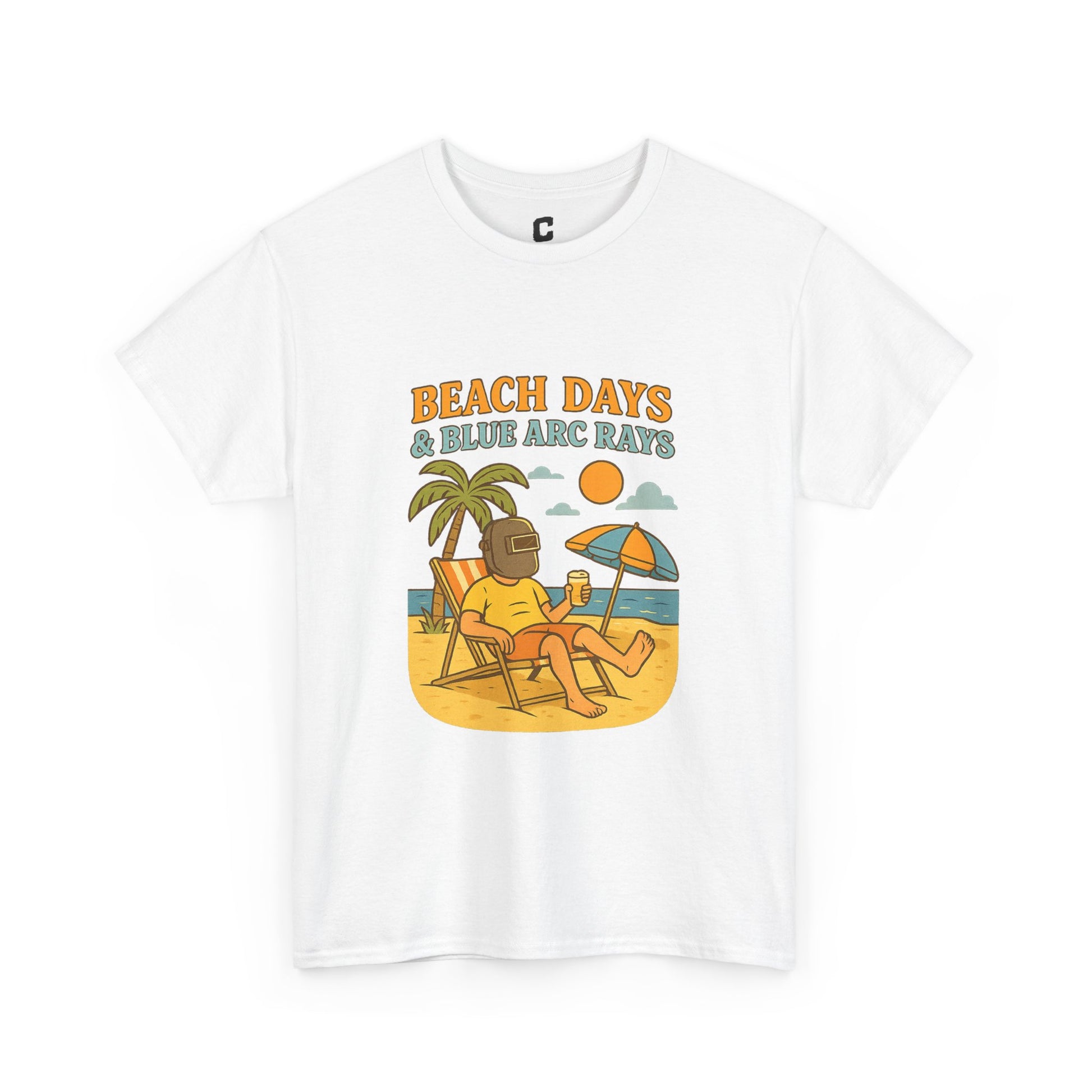 Beach Days Unisex Heavy Cotton Tee | Summer Vibes T-Shirt, Vacation Clothing, Beachwear, Gift for Beach Lovers, Relaxing Tee