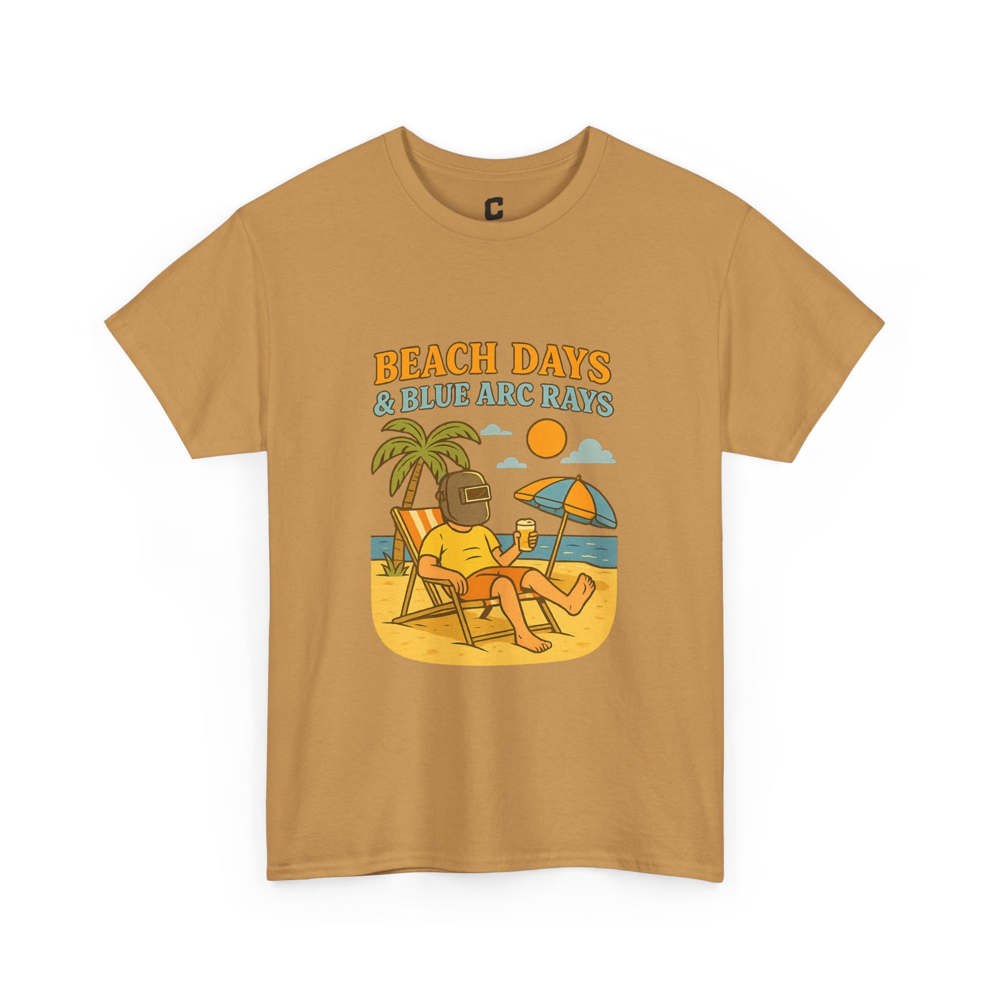 Beach Days Unisex Heavy Cotton Tee | Summer Vibes T-Shirt, Vacation Clothing, Beachwear, Gift for Beach Lovers, Relaxing Tee
