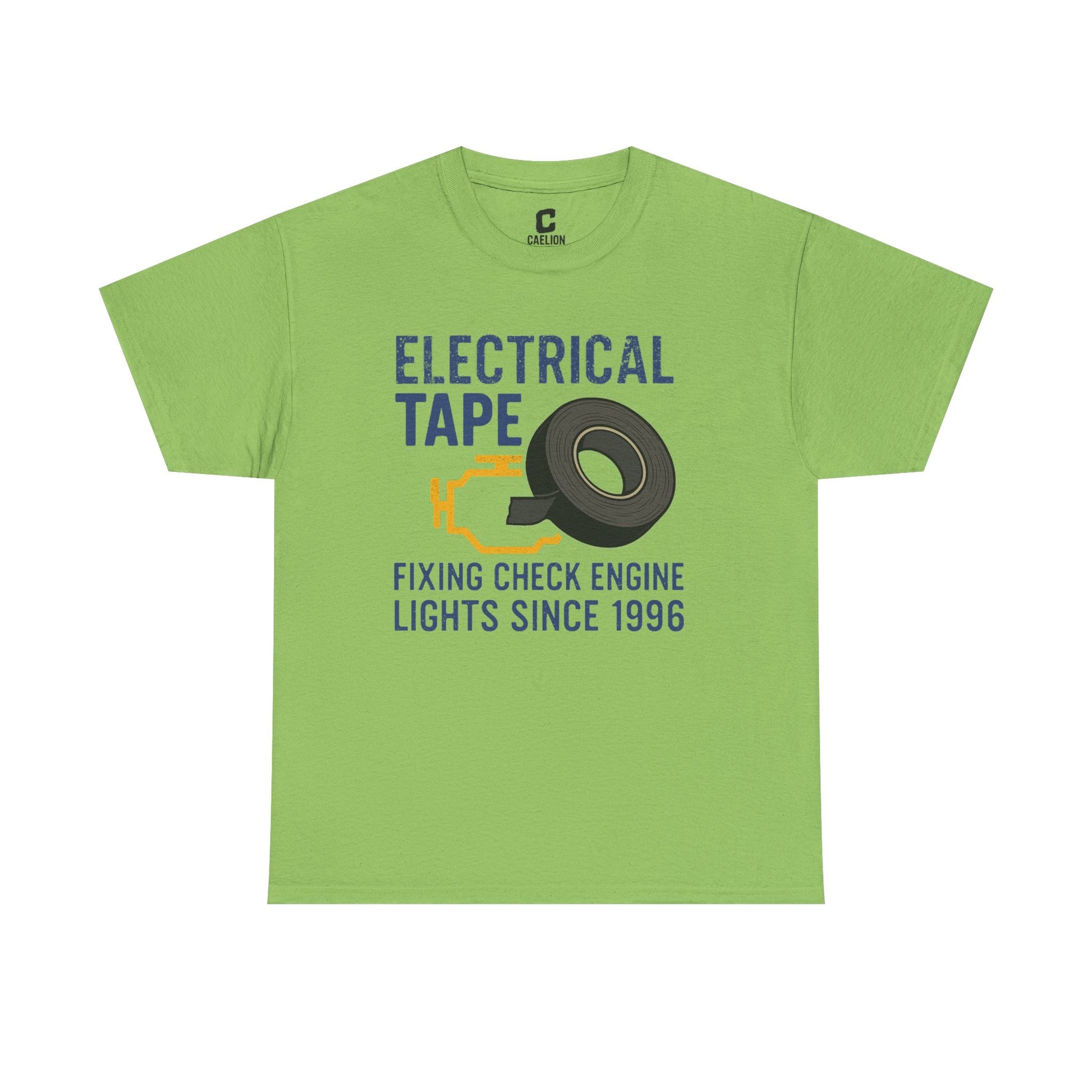 Electrical Tape Fixing Check Engine Lights Mechanic Humor Design Gift for DIYers, Car Lovers, Repair Shirt, Funny Repair Gift