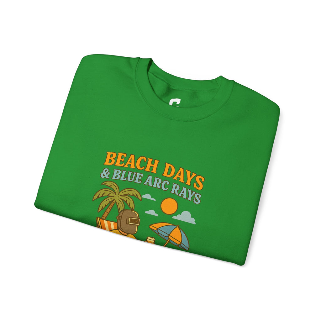 Beach Days Crewneck Sweatshirt, Unisex Sweatshirt, Summer Vibes, Vacation Apparel, Outdoor Fun, Casual Gift