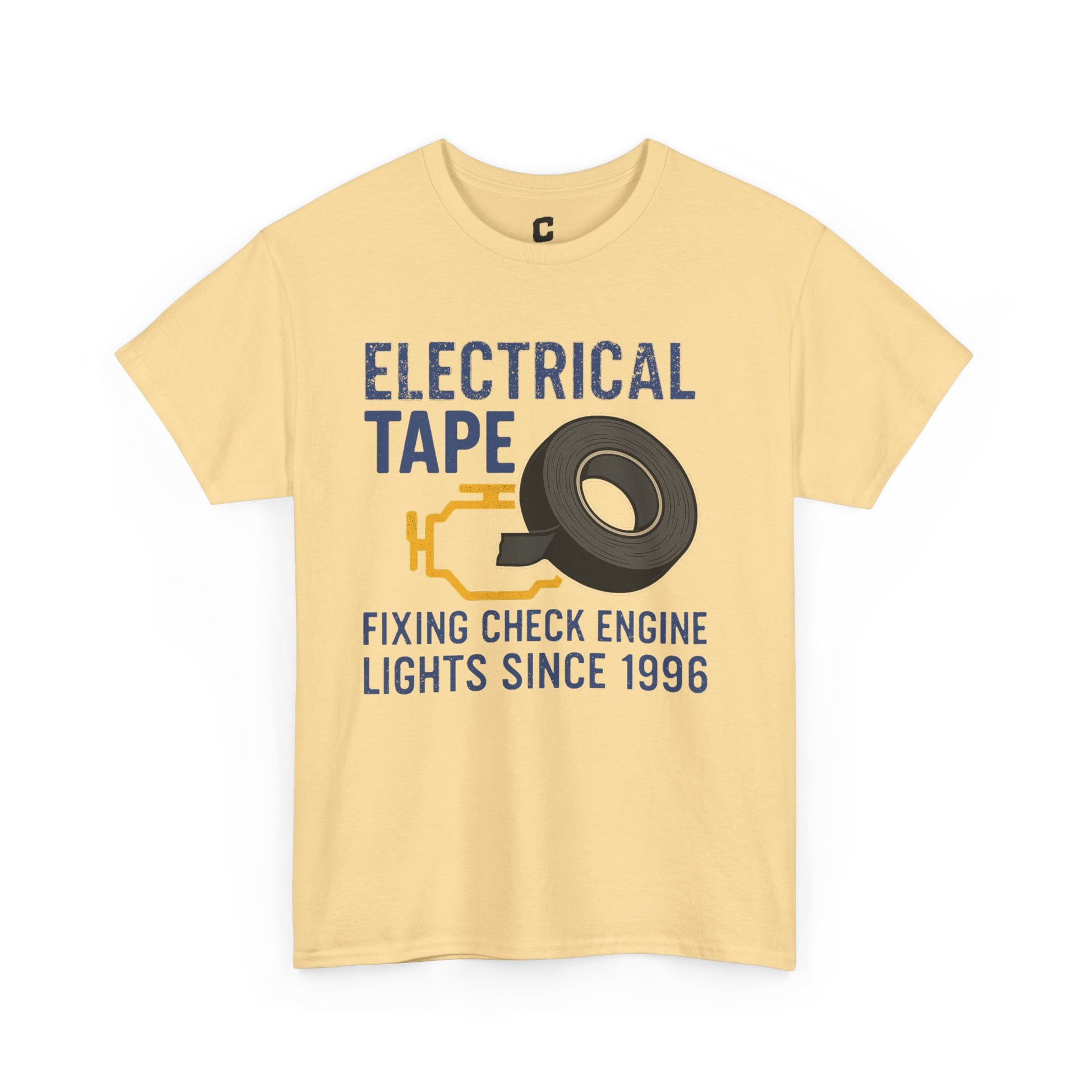 Electrical Tape Fixing Check Engine Lights Mechanic Humor Design Gift for DIYers, Car Lovers, Repair Shirt, Funny Repair Gift
