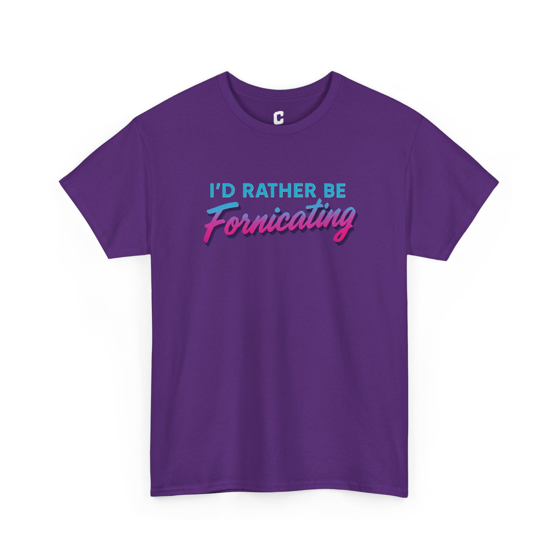 I Would Rather Be Fornicating Retro Vaporwave Style Design