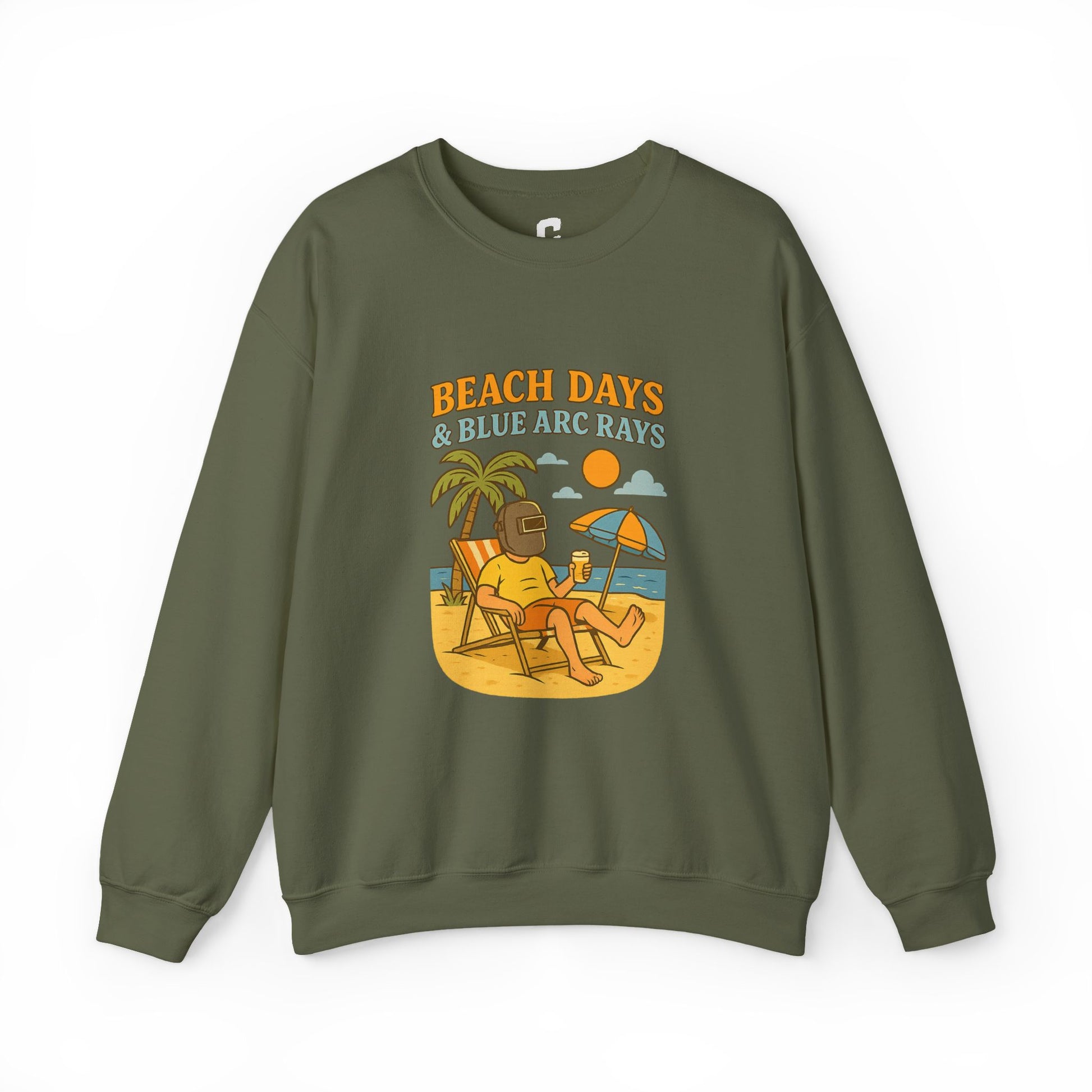 Beach Days Crewneck Sweatshirt, Unisex Sweatshirt, Summer Vibes, Vacation Apparel, Outdoor Fun, Casual Gift