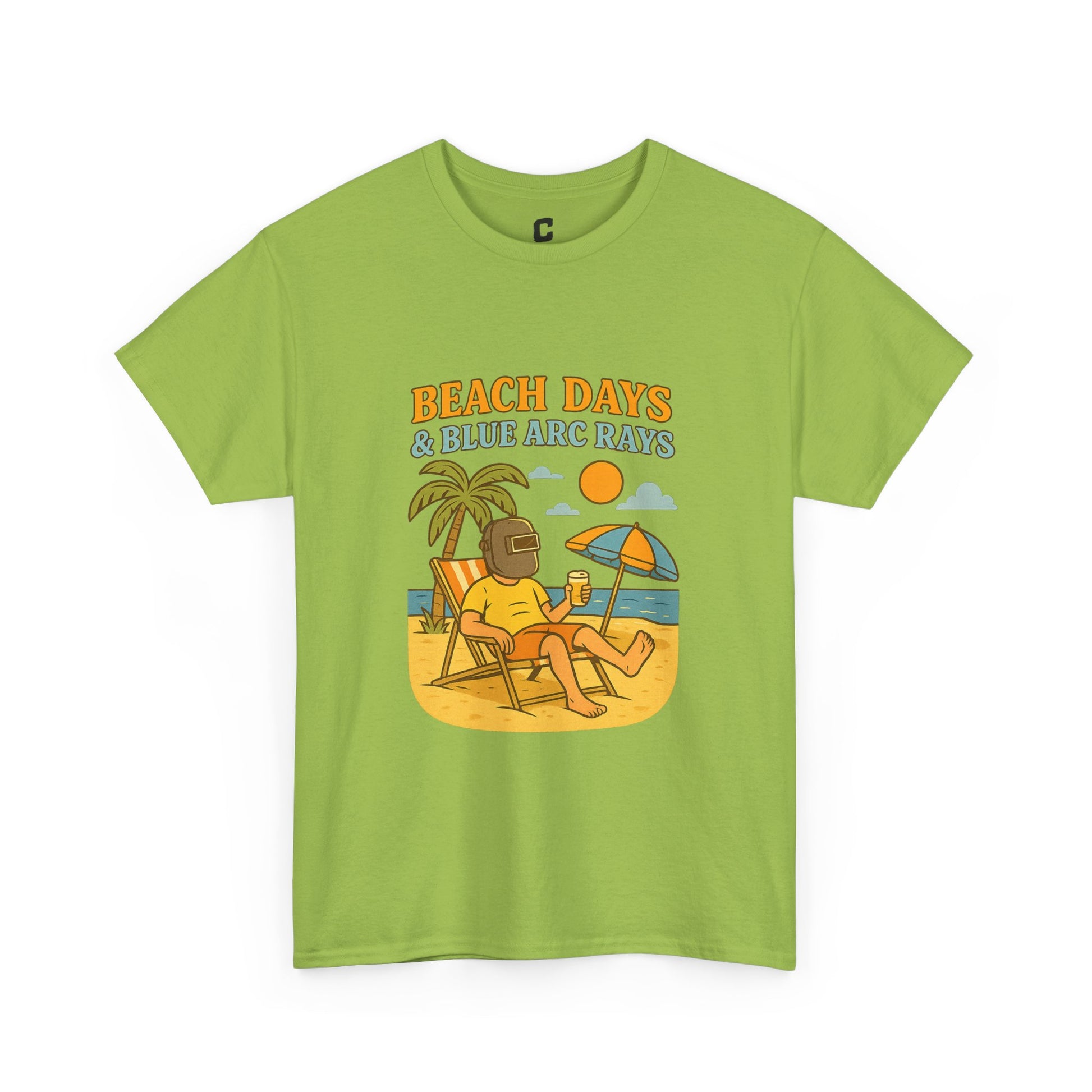 Beach Days Unisex Heavy Cotton Tee | Summer Vibes T-Shirt, Vacation Clothing, Beachwear, Gift for Beach Lovers, Relaxing Tee