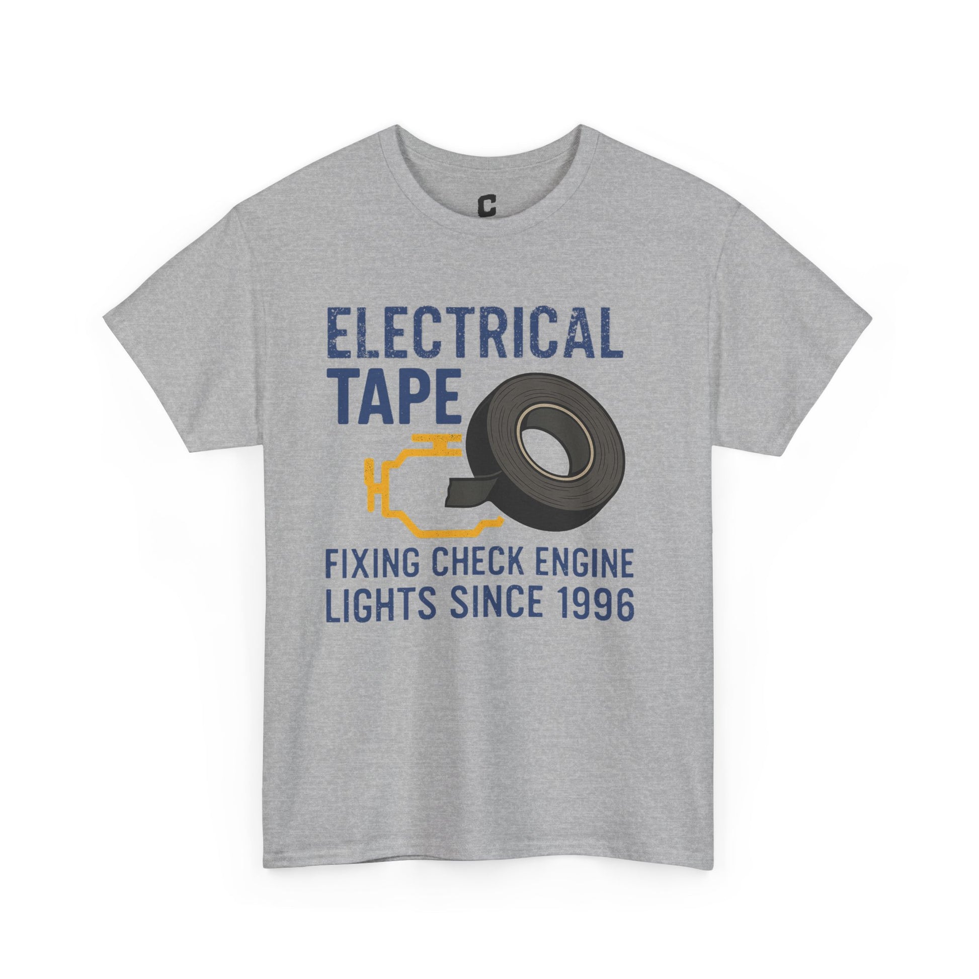 Electrical Tape Fixing Check Engine Lights Mechanic Humor Design Gift for DIYers, Car Lovers, Repair Shirt, Funny Repair Gift