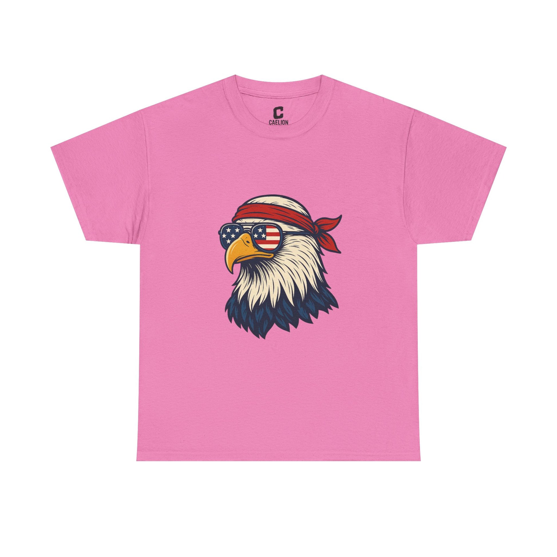 Patriotic Eagle Head with American Flag Sunglasses and Bandana for Bold Fourth of July Style