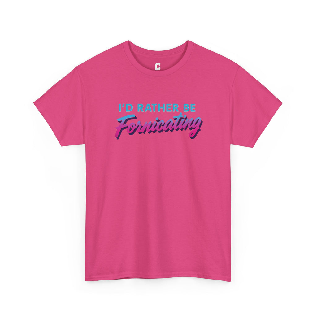 I Would Rather Be Fornicating Retro Vaporwave Style Design
