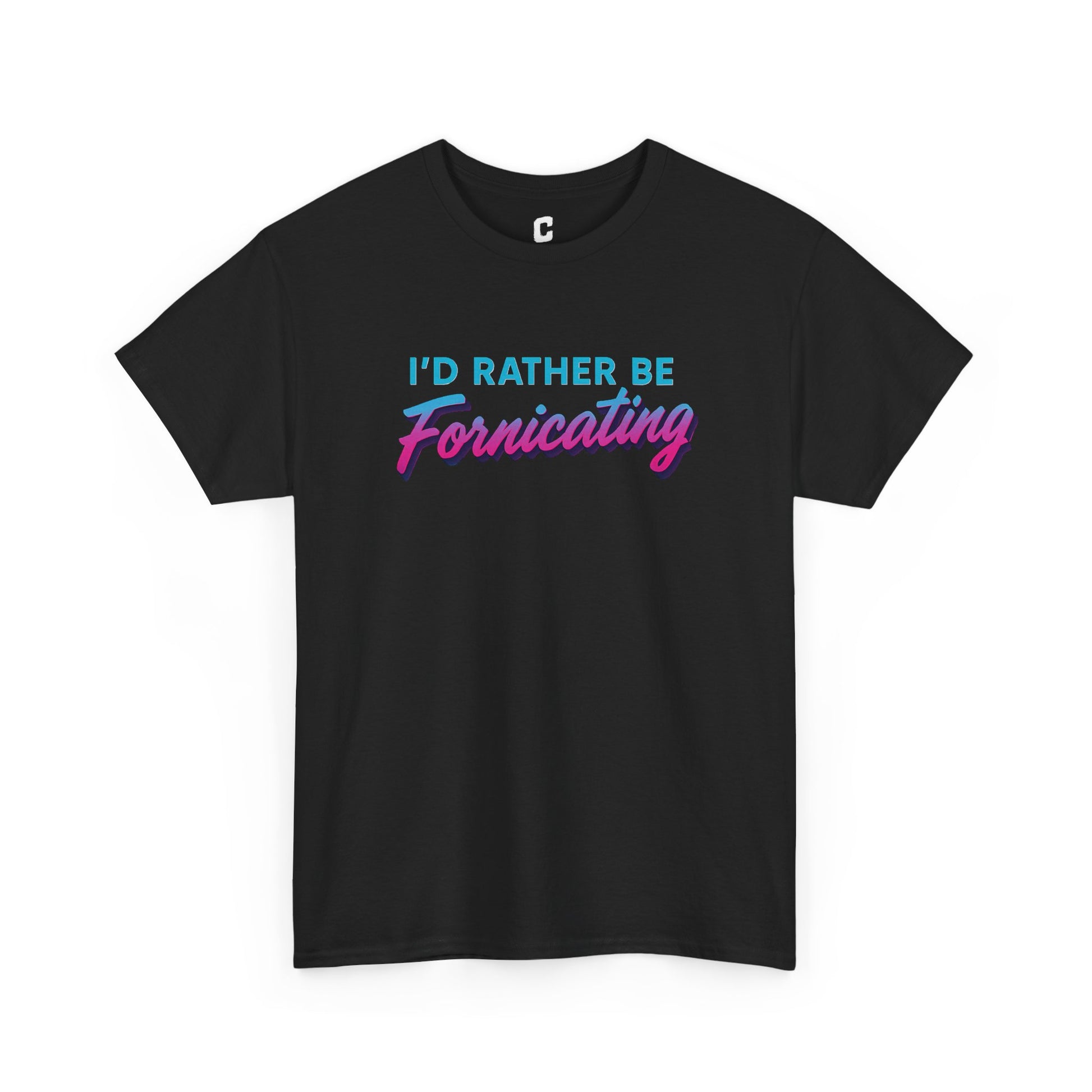 I Would Rather Be Fornicating Retro Vaporwave Style Design