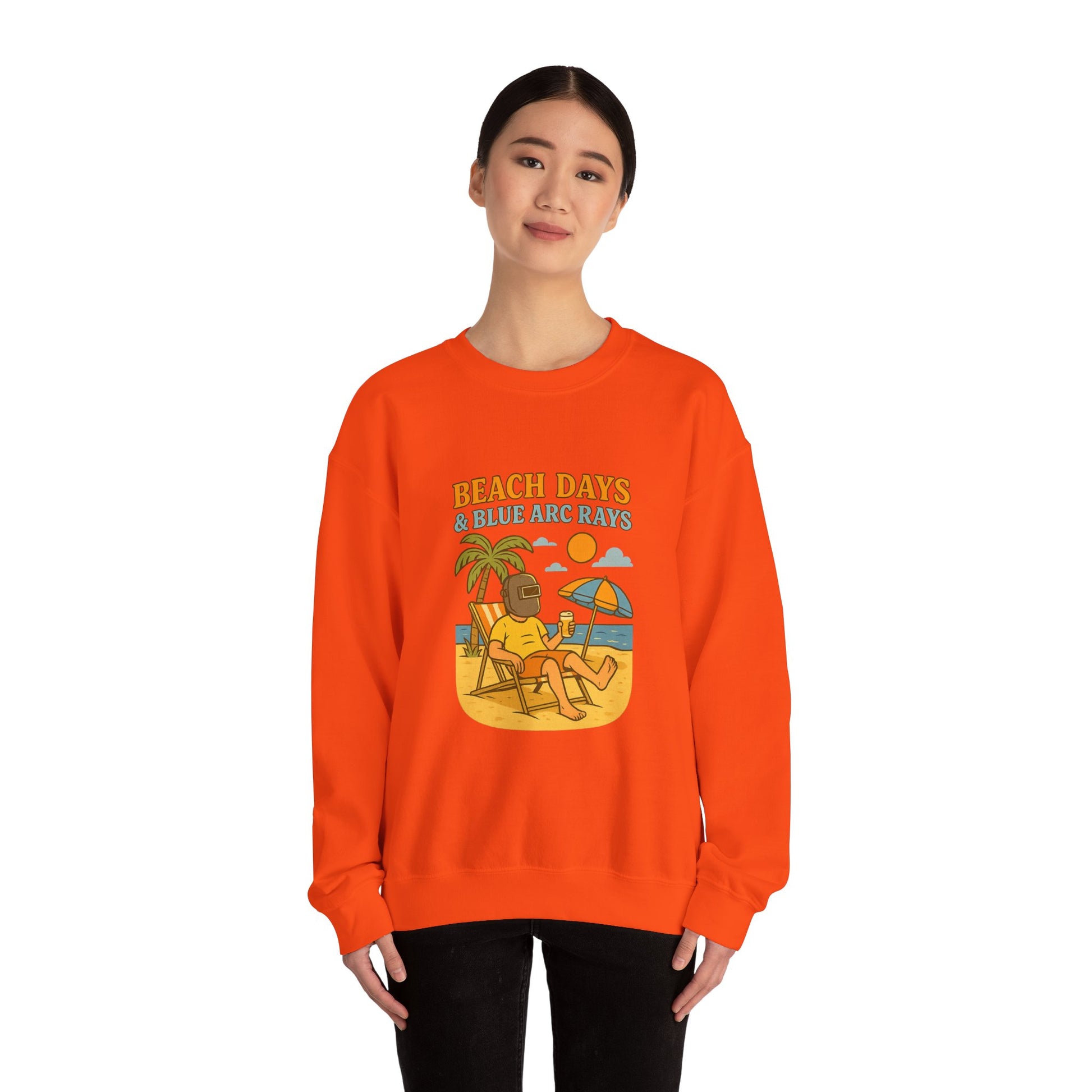 Beach Days Crewneck Sweatshirt, Unisex Sweatshirt, Summer Vibes, Vacation Apparel, Outdoor Fun, Casual Gift