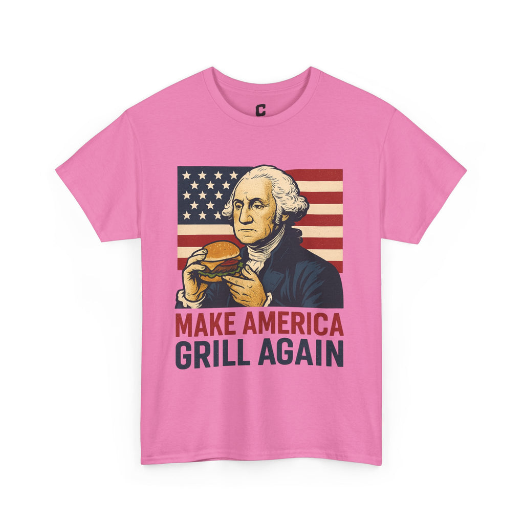 Make America Grill Again Funny George Washington BBQ Design for Patriotic Fourth of July Cookouts