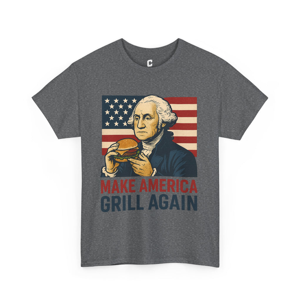 Make America Grill Again Funny George Washington BBQ Design for Patriotic Fourth of July Cookouts