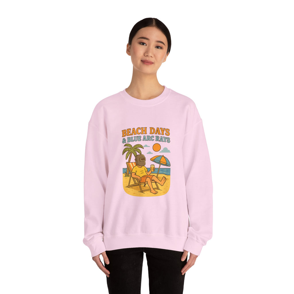 Beach Days Crewneck Sweatshirt, Unisex Sweatshirt, Summer Vibes, Vacation Apparel, Outdoor Fun, Casual Gift