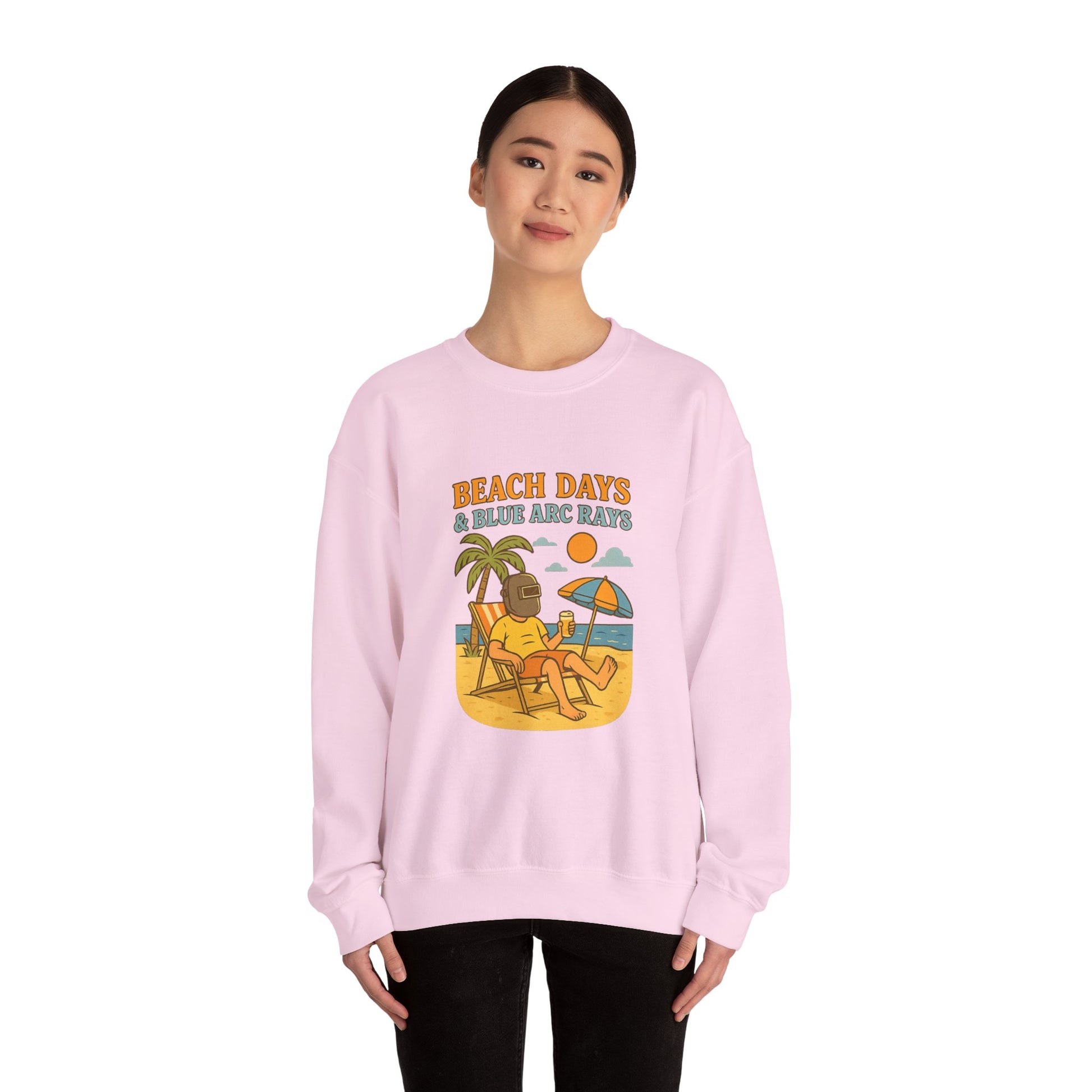 Beach Days Crewneck Sweatshirt, Unisex Sweatshirt, Summer Vibes, Vacation Apparel, Outdoor Fun, Casual Gift