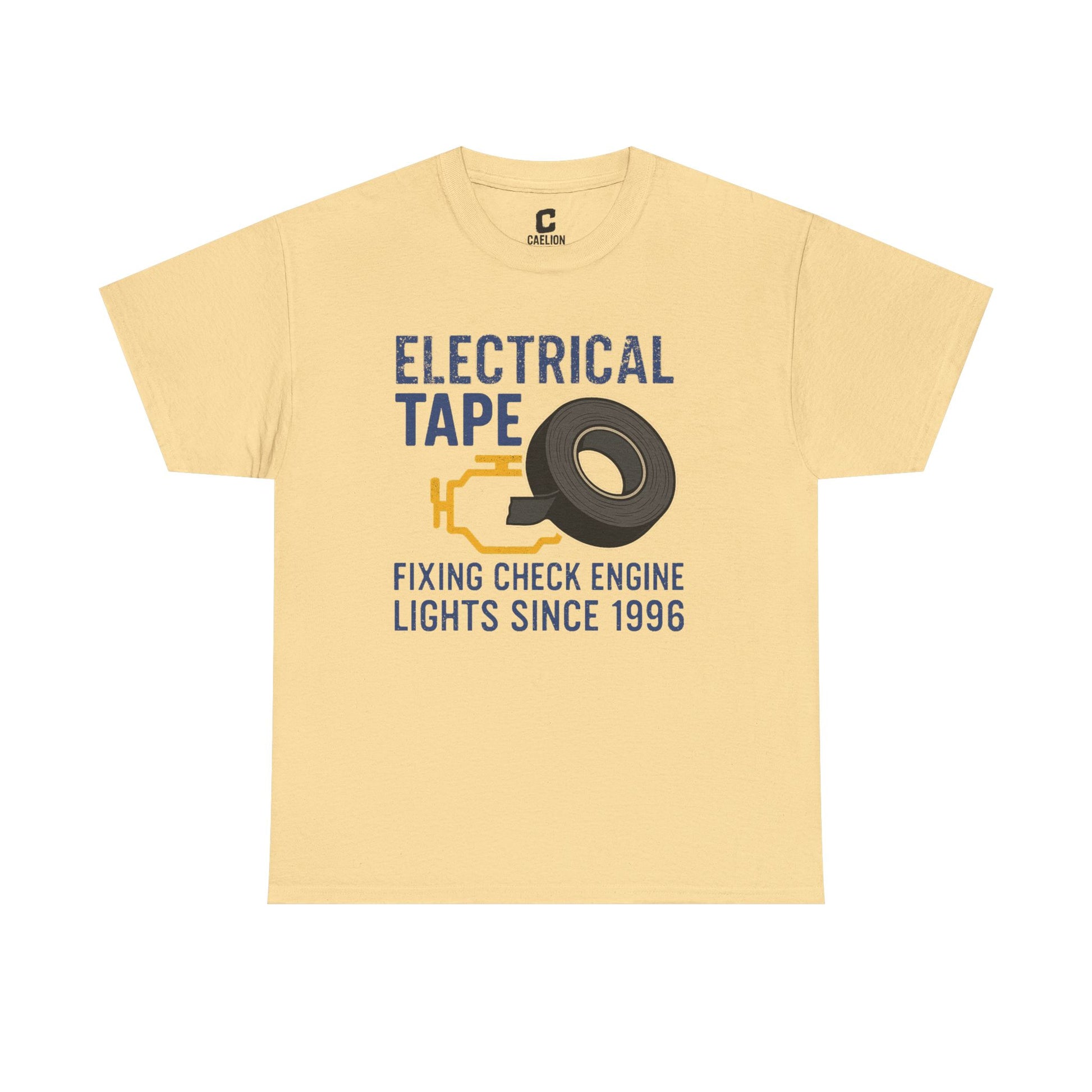 Electrical Tape Fixing Check Engine Lights Mechanic Humor Design Gift for DIYers, Car Lovers, Repair Shirt, Funny Repair Gift