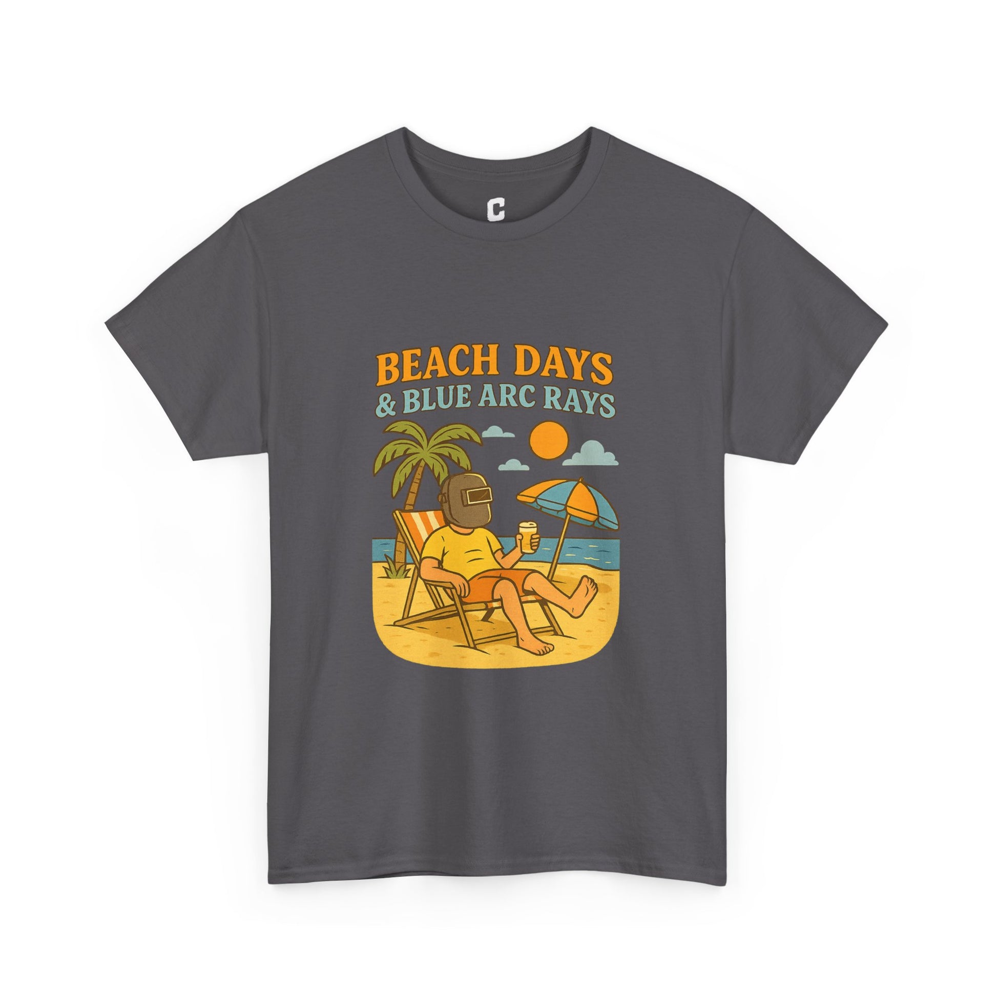 Beach Days Unisex Heavy Cotton Tee | Summer Vibes T-Shirt, Vacation Clothing, Beachwear, Gift for Beach Lovers, Relaxing Tee