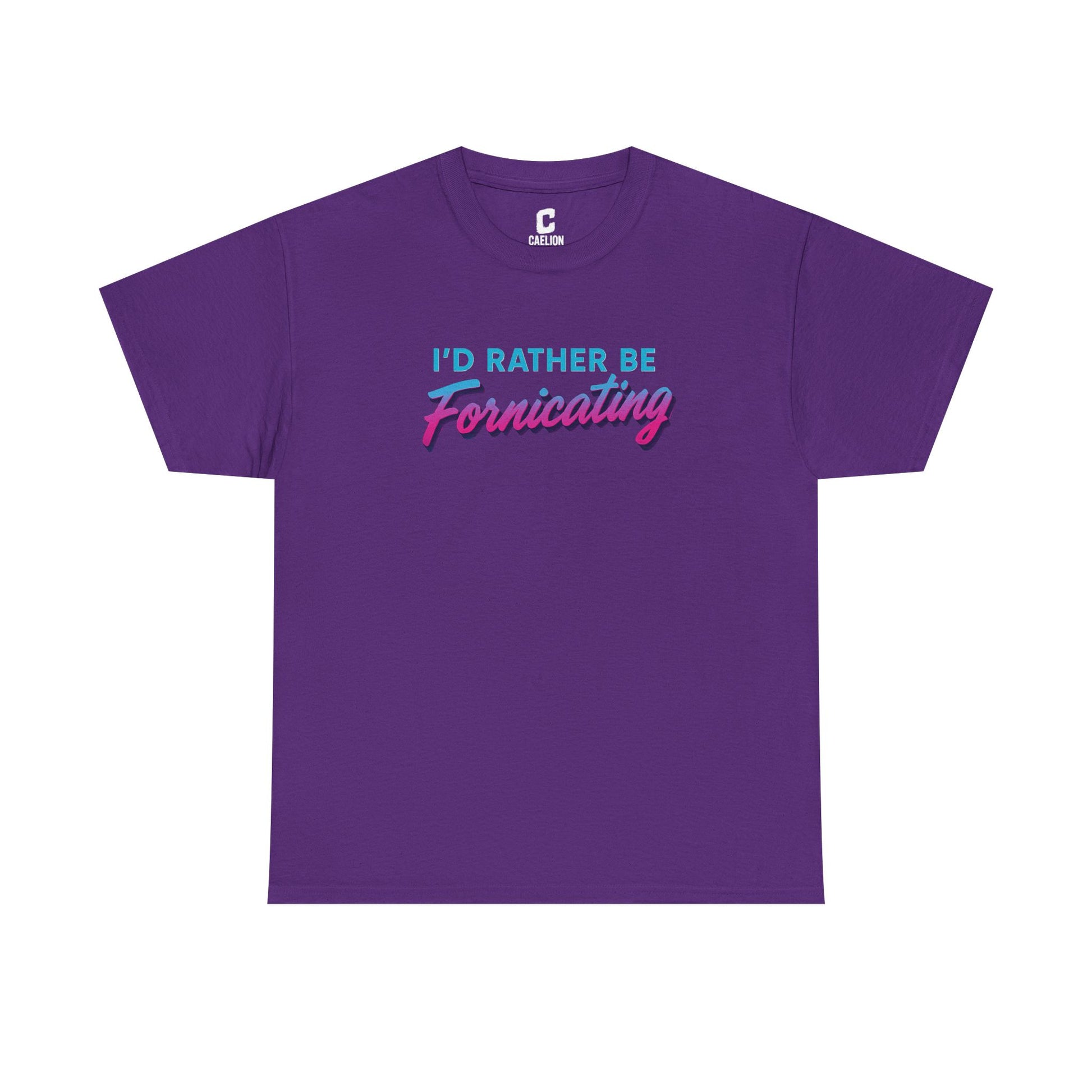 I Would Rather Be Fornicating Retro Vaporwave Style Design