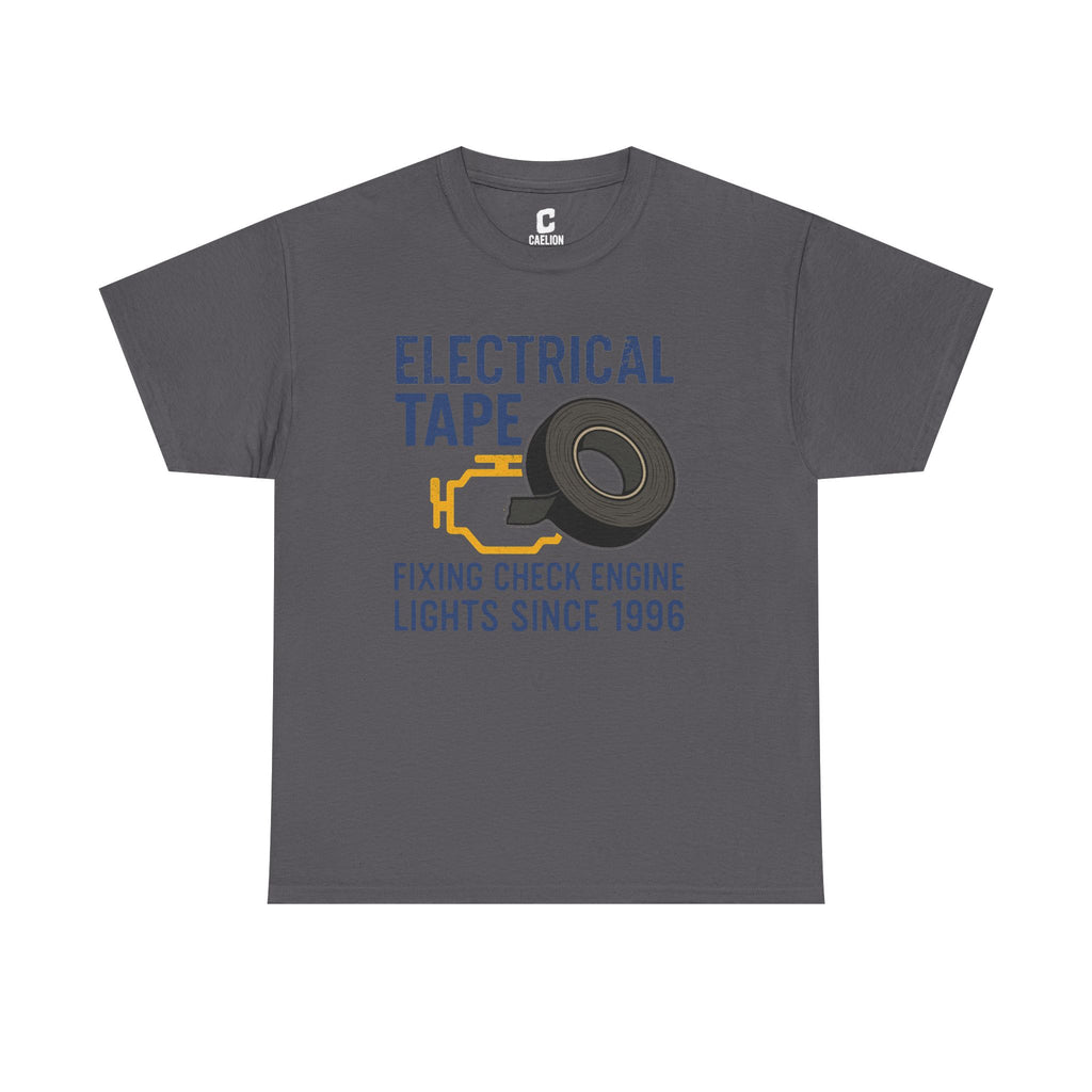 Electrical Tape Fixing Check Engine Lights Mechanic Humor Design Gift for DIYers, Car Lovers, Repair Shirt, Funny Repair Gift