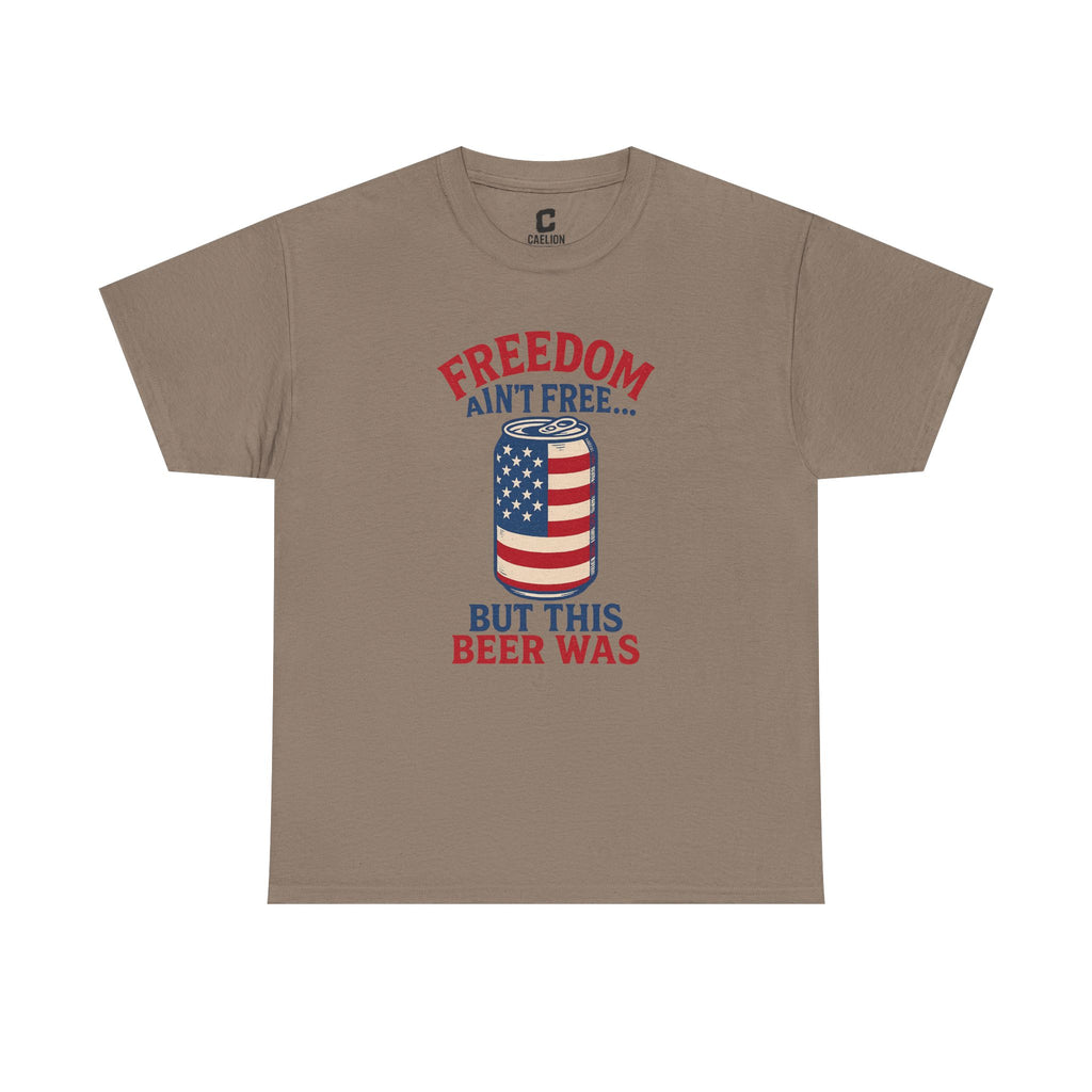 Freedom Aint Free But This Beer Was Funny Fourth of July Patriotic Party Design for Cookouts and Chill Vibes
