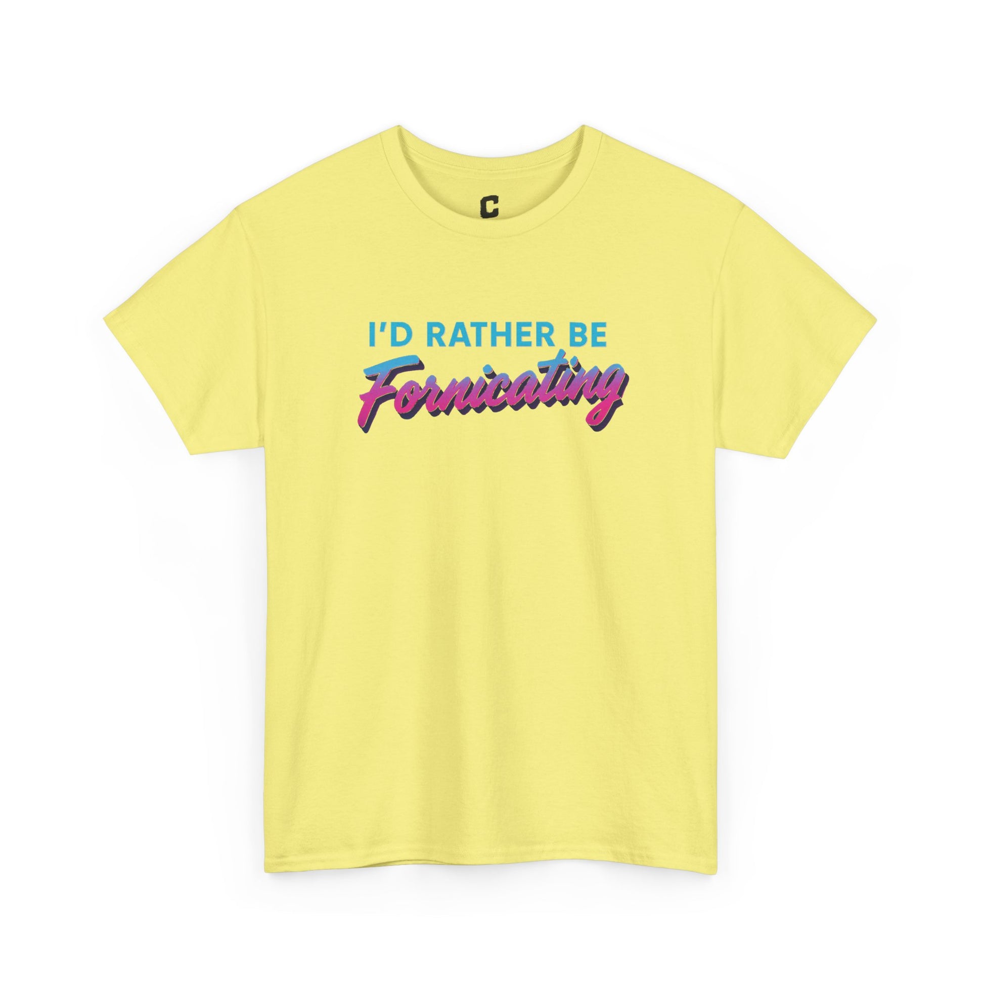 I Would Rather Be Fornicating Retro Vaporwave Style Design