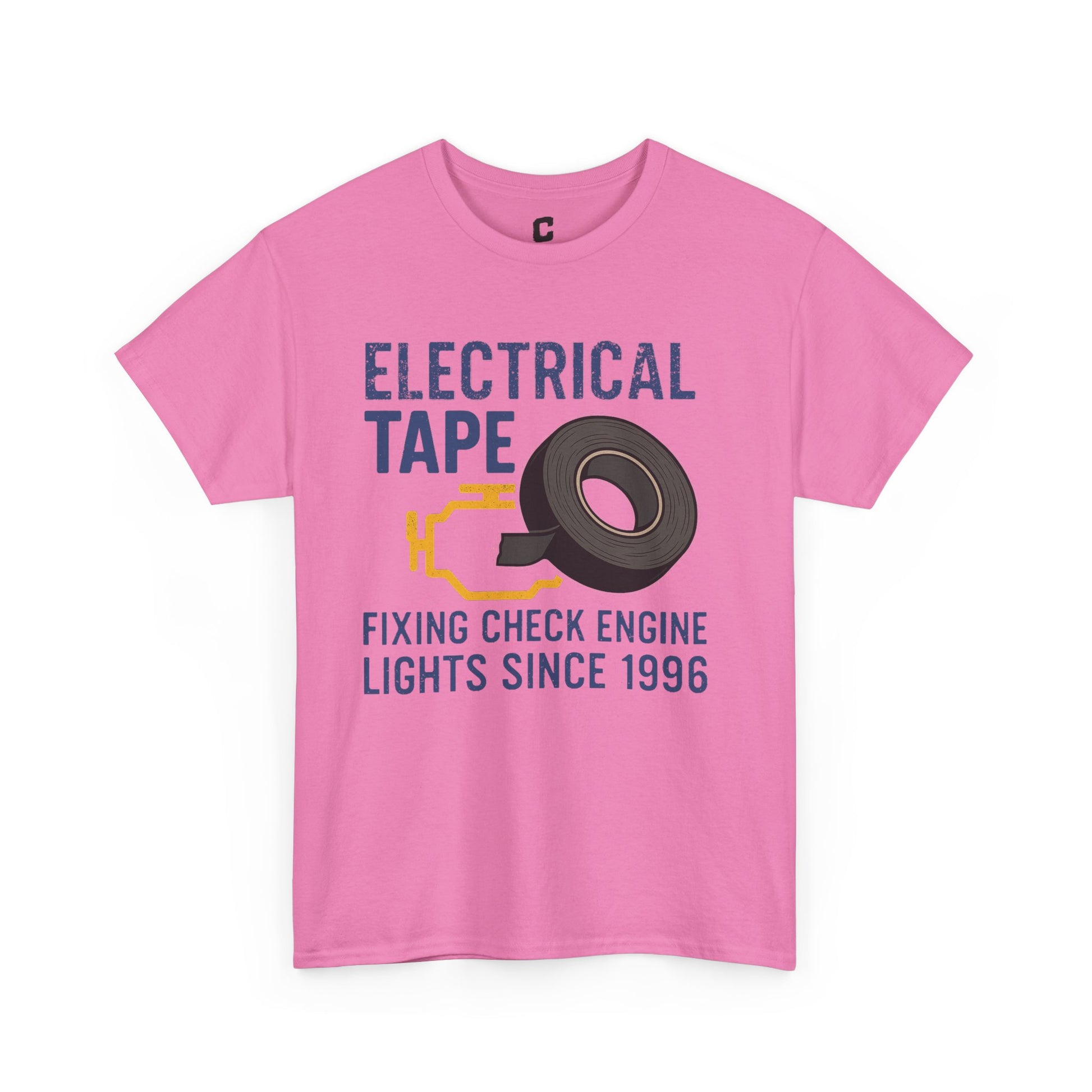 Electrical Tape Fixing Check Engine Lights Mechanic Humor Design Gift for DIYers, Car Lovers, Repair Shirt, Funny Repair Gift