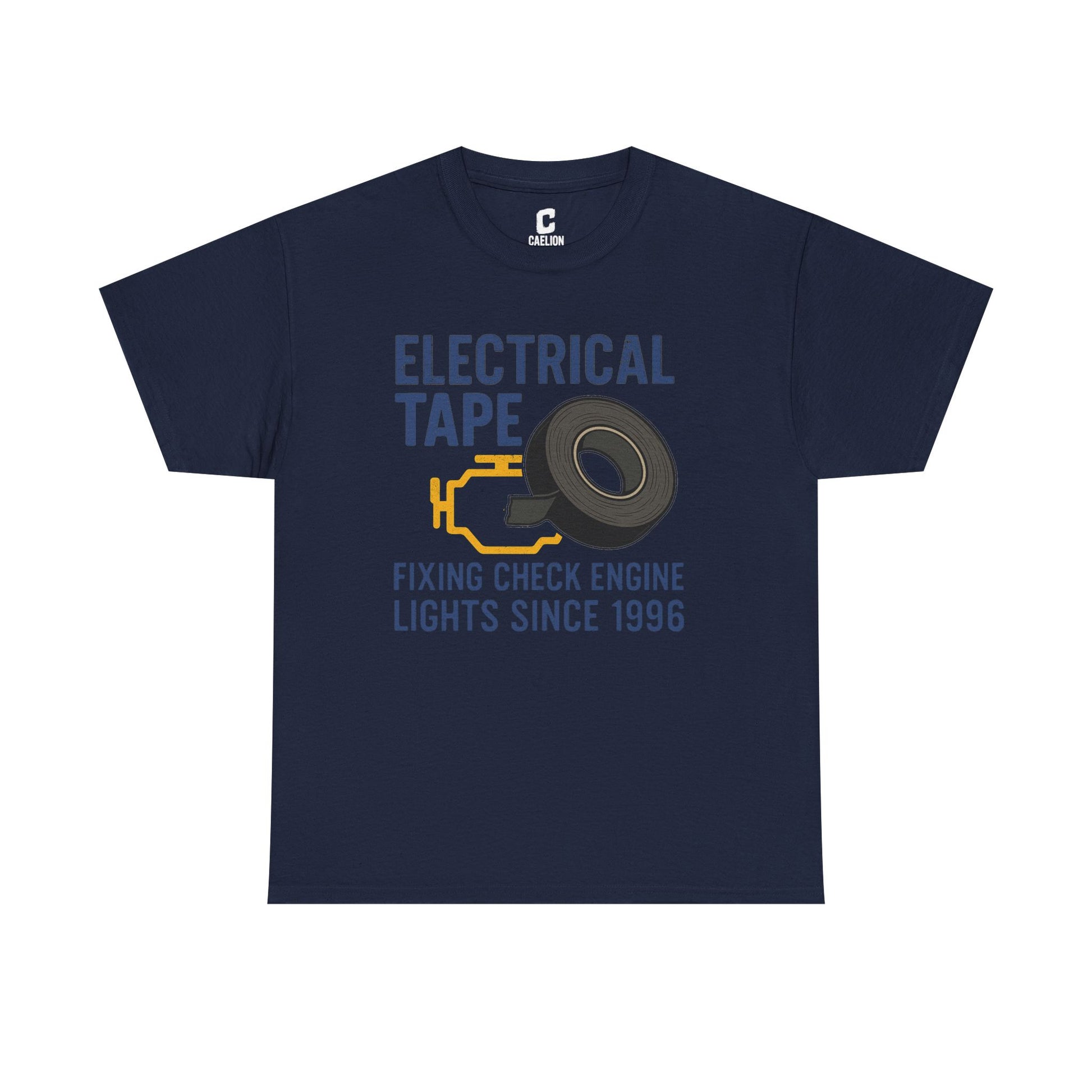Electrical Tape Fixing Check Engine Lights Mechanic Humor Design Gift for DIYers, Car Lovers, Repair Shirt, Funny Repair Gift