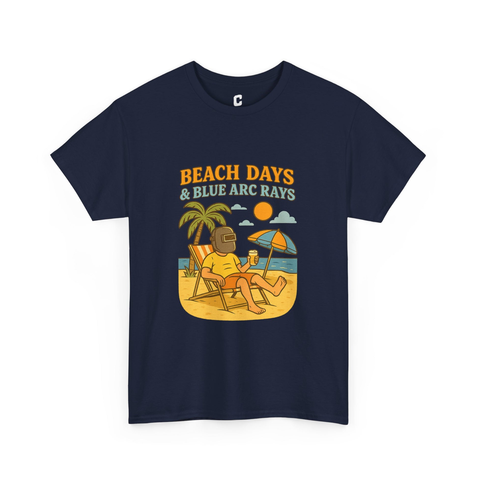 Beach Days Unisex Heavy Cotton Tee | Summer Vibes T-Shirt, Vacation Clothing, Beachwear, Gift for Beach Lovers, Relaxing Tee