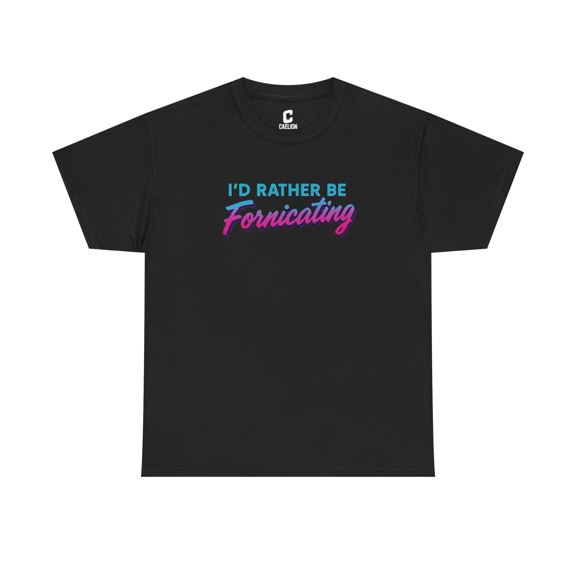 I Would Rather Be Fornicating Retro Vaporwave Style Design