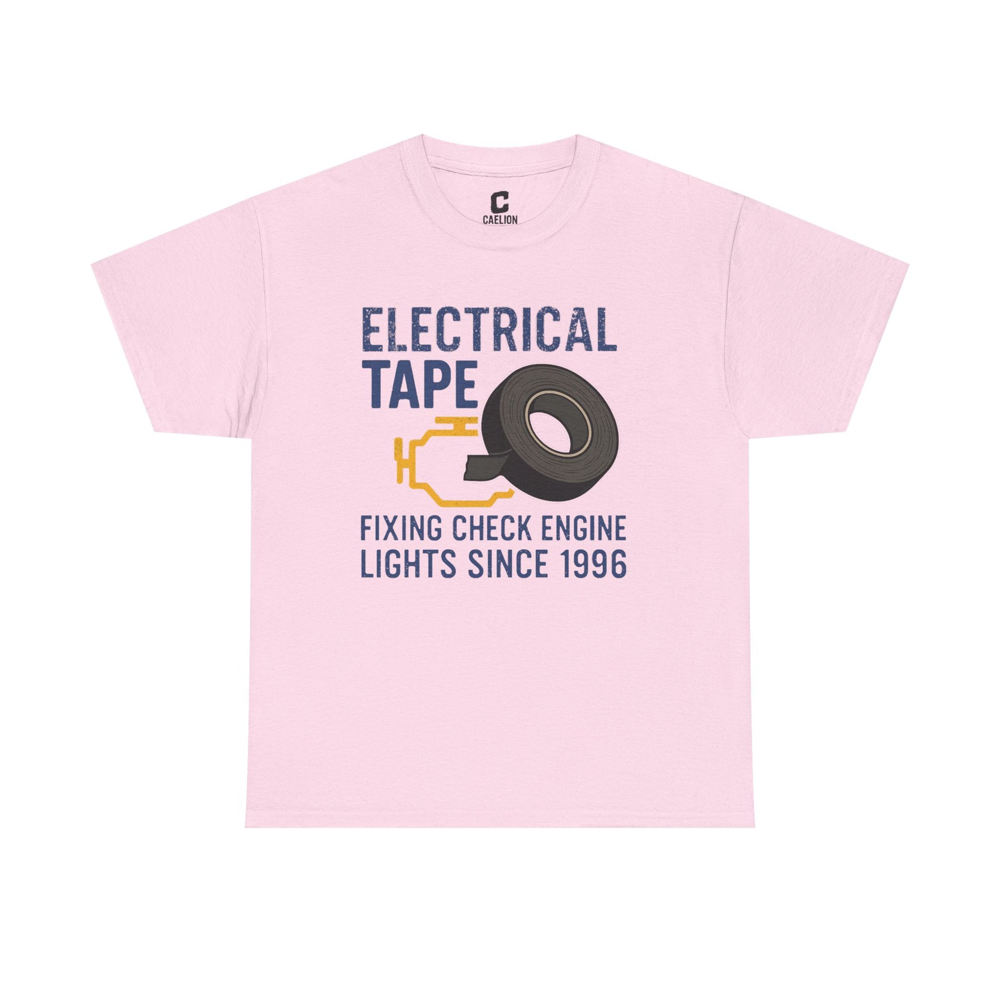 Electrical Tape Fixing Check Engine Lights Mechanic Humor Design Gift for DIYers, Car Lovers, Repair Shirt, Funny Repair Gift