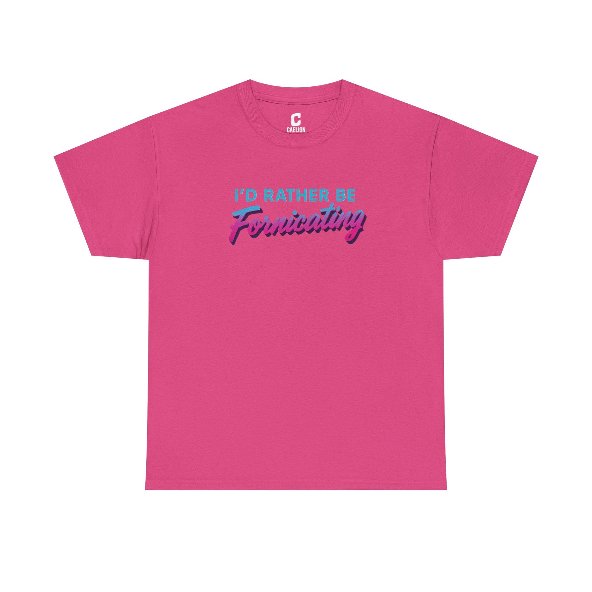 I Would Rather Be Fornicating Retro Vaporwave Style Design