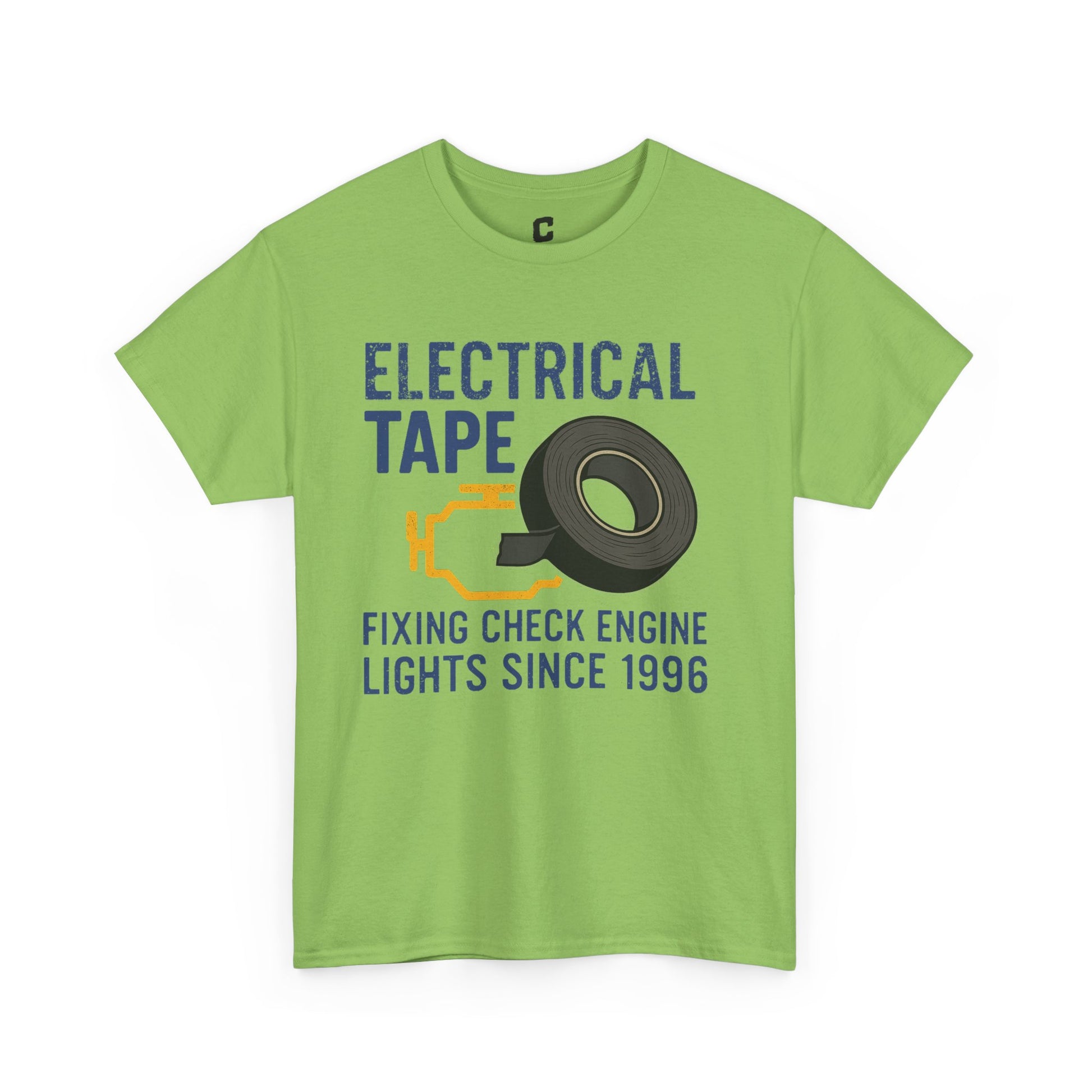 Electrical Tape Fixing Check Engine Lights Mechanic Humor Design Gift for DIYers, Car Lovers, Repair Shirt, Funny Repair Gift