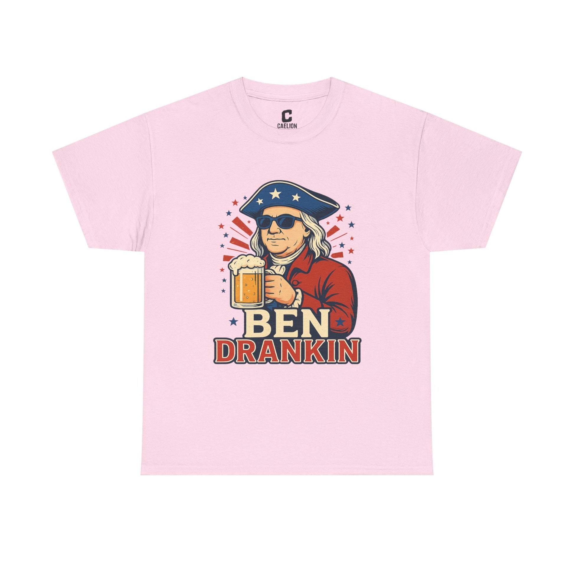 Ben Drankin Funny Patriotic Fourth of July Design Featuring Benjamin Franklin and Beer Vibes