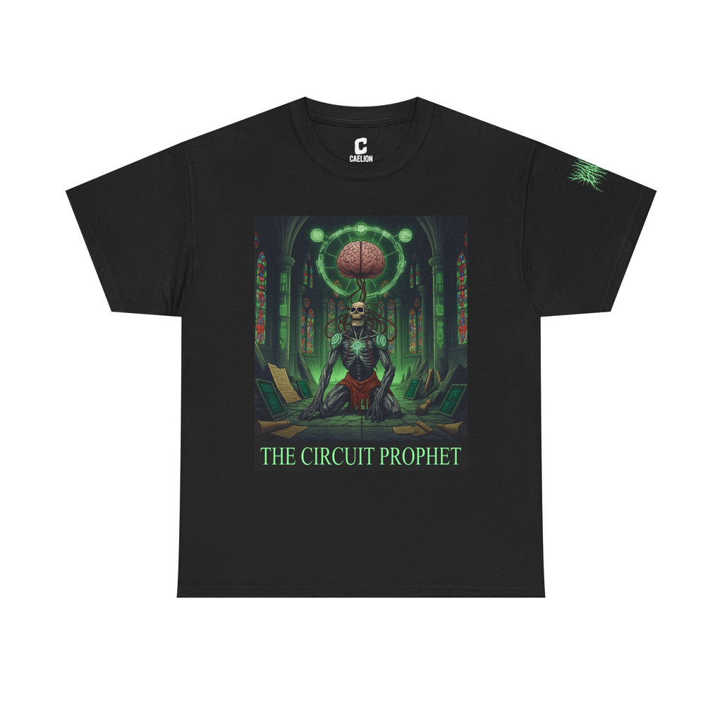 Circuit Prophet - Cybernetic Cult Priest Biomech Poster | Gritty Horror Art for Death Metal & Sci-Fi Dystopia Fans