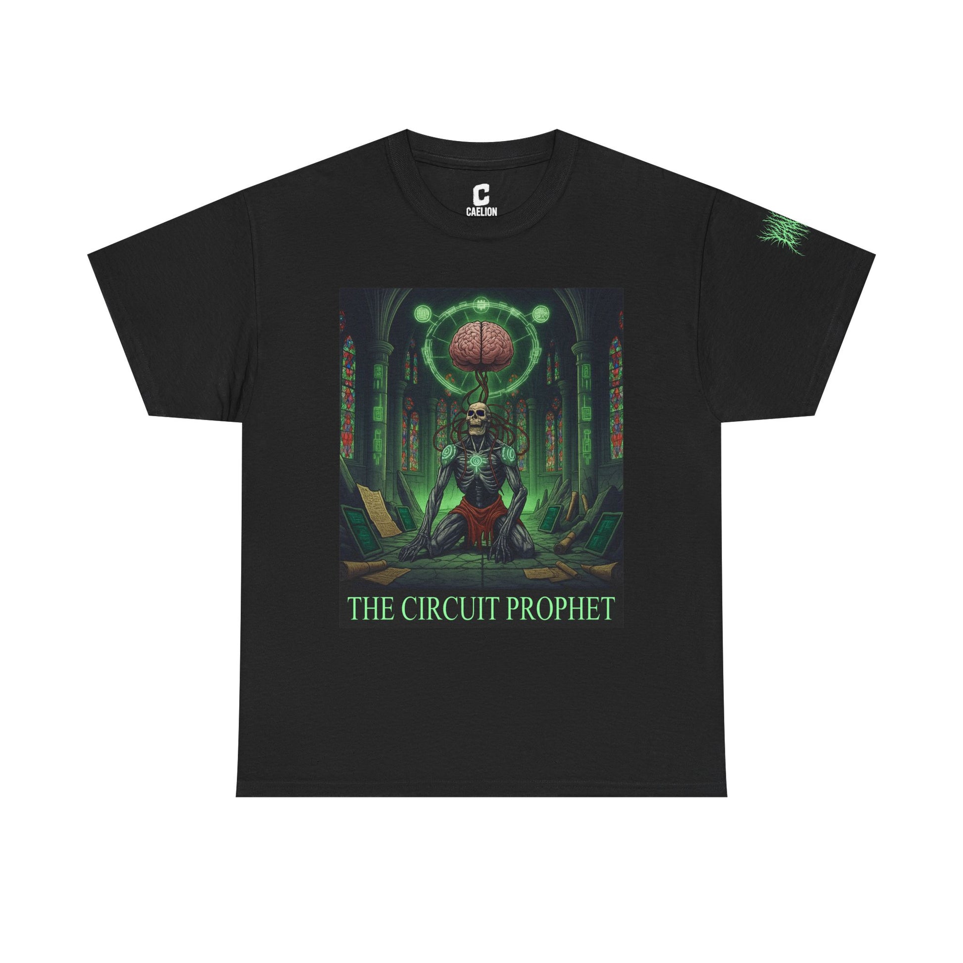 Circuit Prophet - Cybernetic Cult Priest Biomech Poster | Gritty Horror Art for Death Metal & Sci-Fi Dystopia Fans
