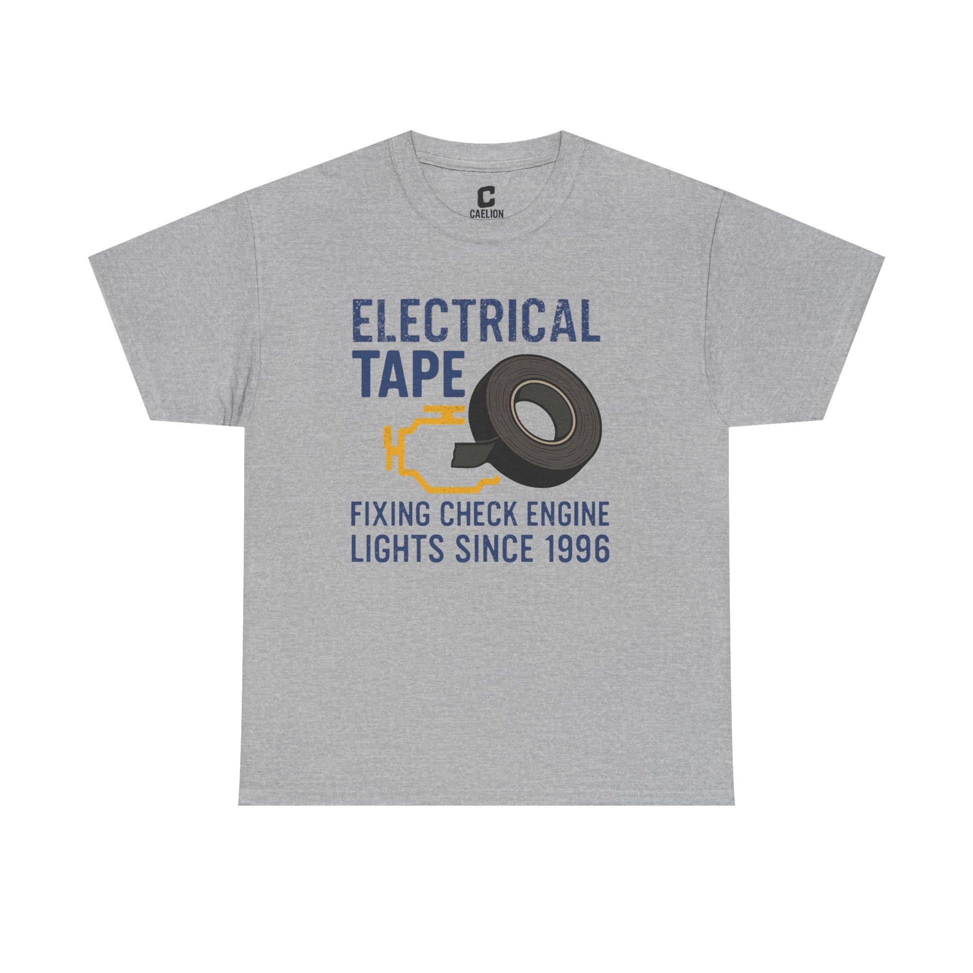 Electrical Tape Fixing Check Engine Lights Mechanic Humor Design Gift for DIYers, Car Lovers, Repair Shirt, Funny Repair Gift