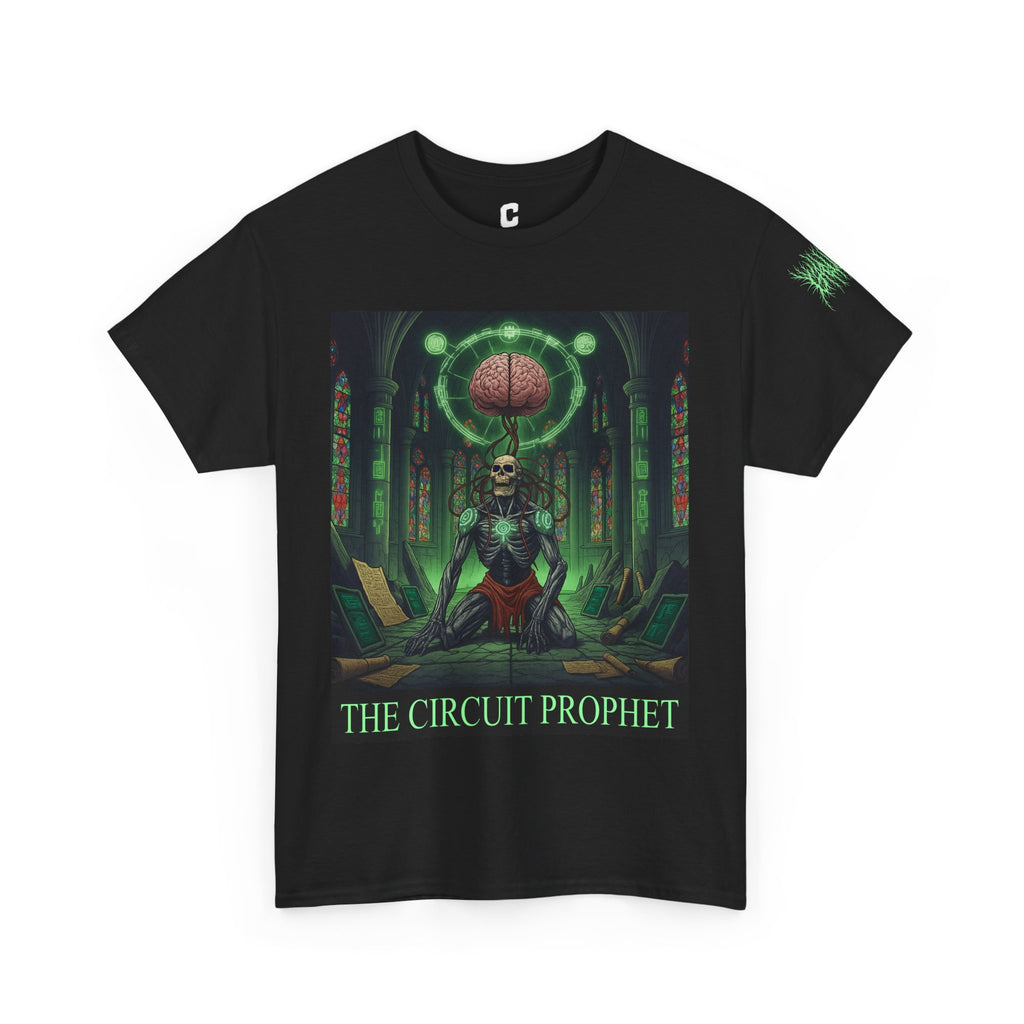 Circuit Prophet - Cybernetic Cult Priest Biomech Poster | Gritty Horror Art for Death Metal & Sci-Fi Dystopia Fans