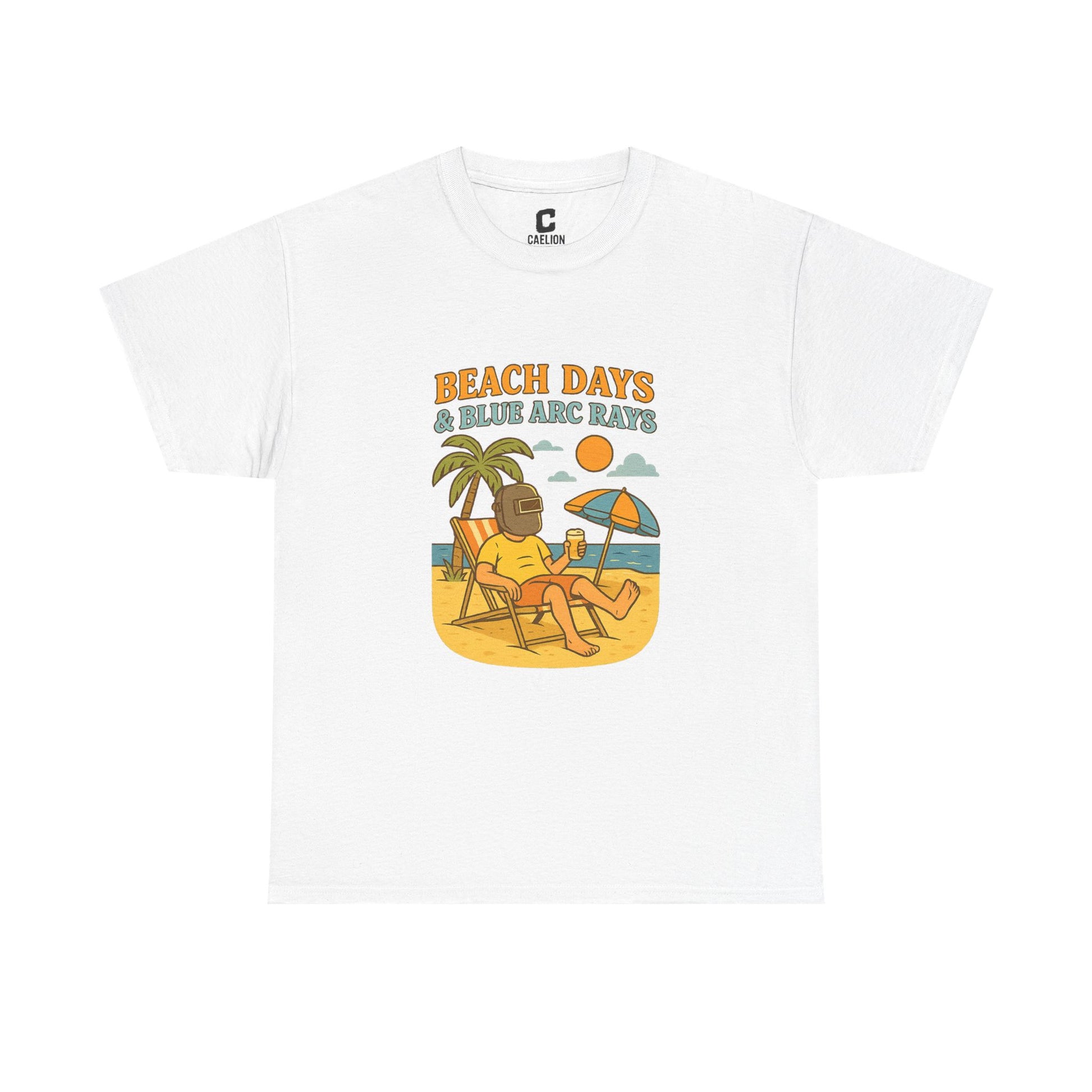Beach Days Unisex Heavy Cotton Tee | Summer Vibes T-Shirt, Vacation Clothing, Beachwear, Gift for Beach Lovers, Relaxing Tee